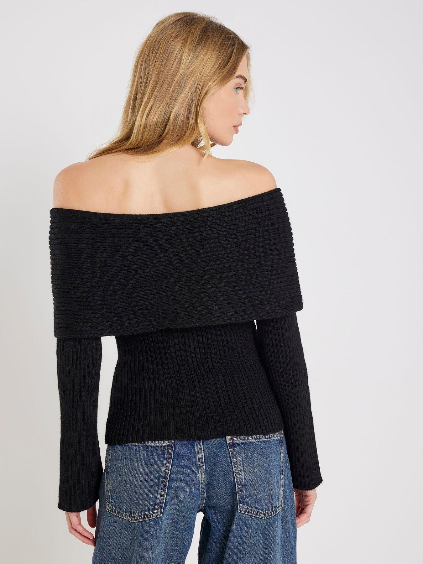 river-island-long-sleeve-button-bardot-jumper-blackstillFront