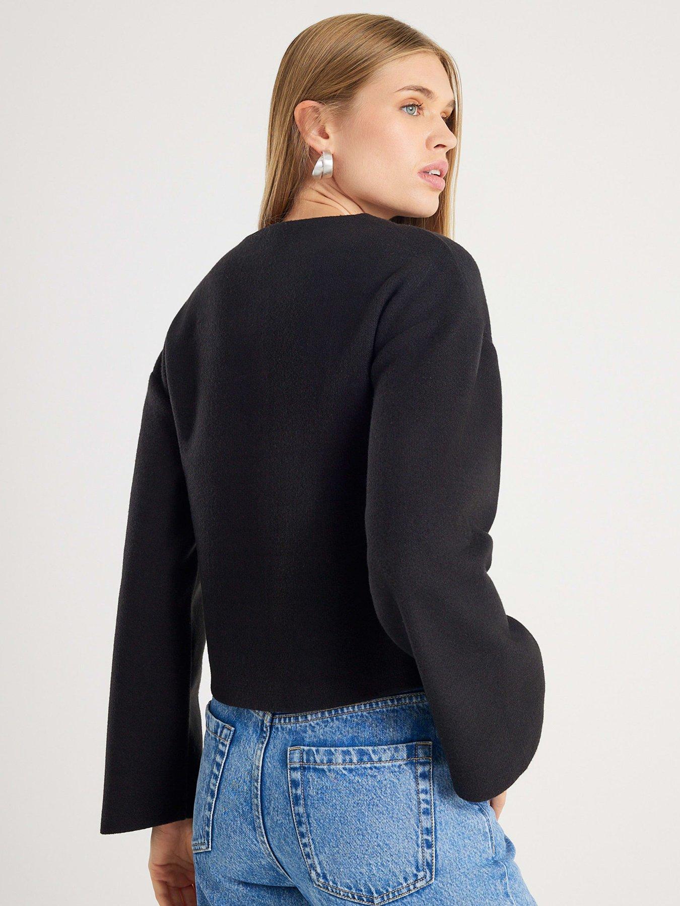 river-island-long-sleeve-cosy-button-through-cardi-blackstillFront