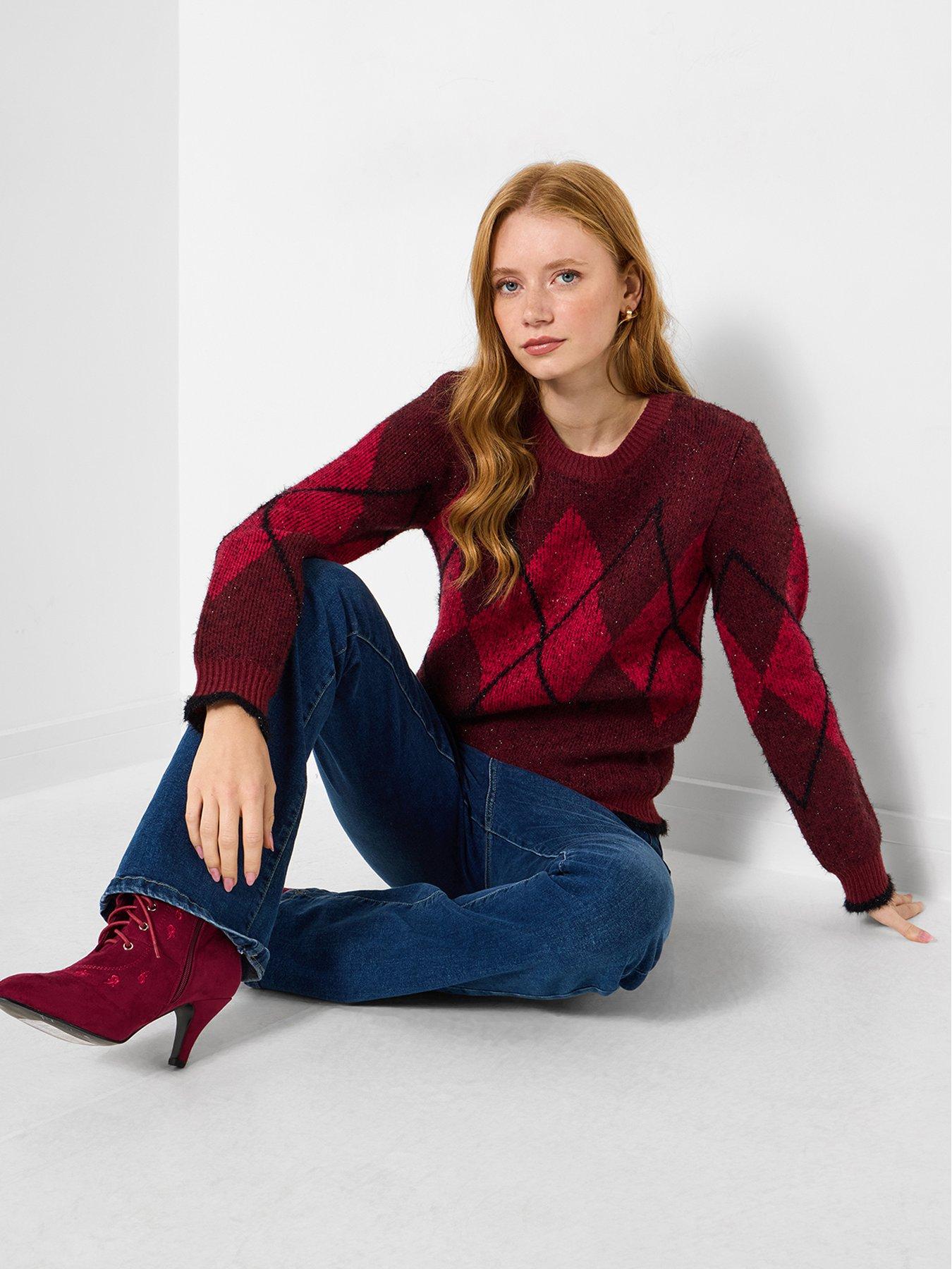 joe-browns-lana-sparkle-argyle-jumper-berryoutfit