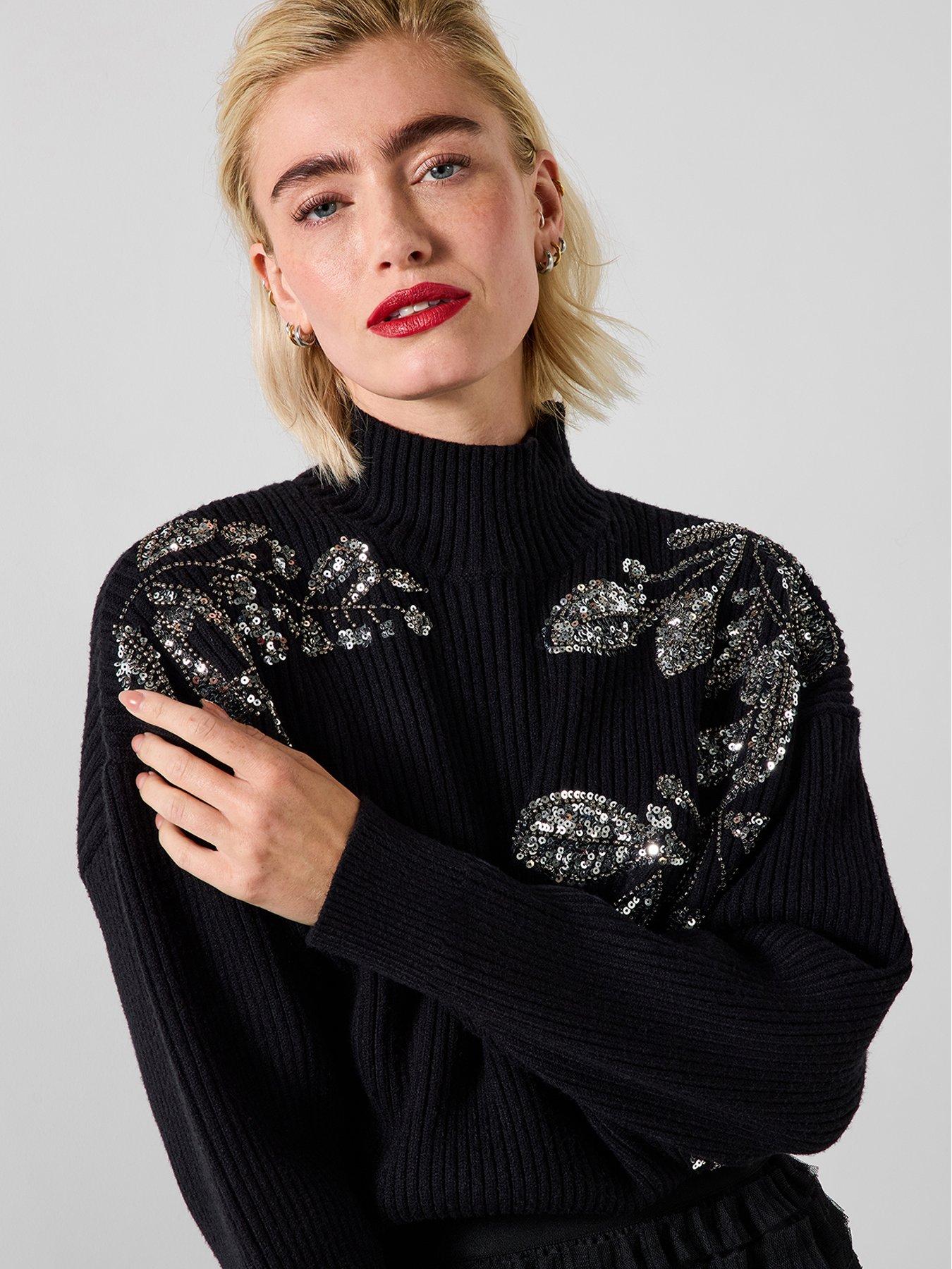 joe-browns-all-that-sparkles-sequin-jumper-black