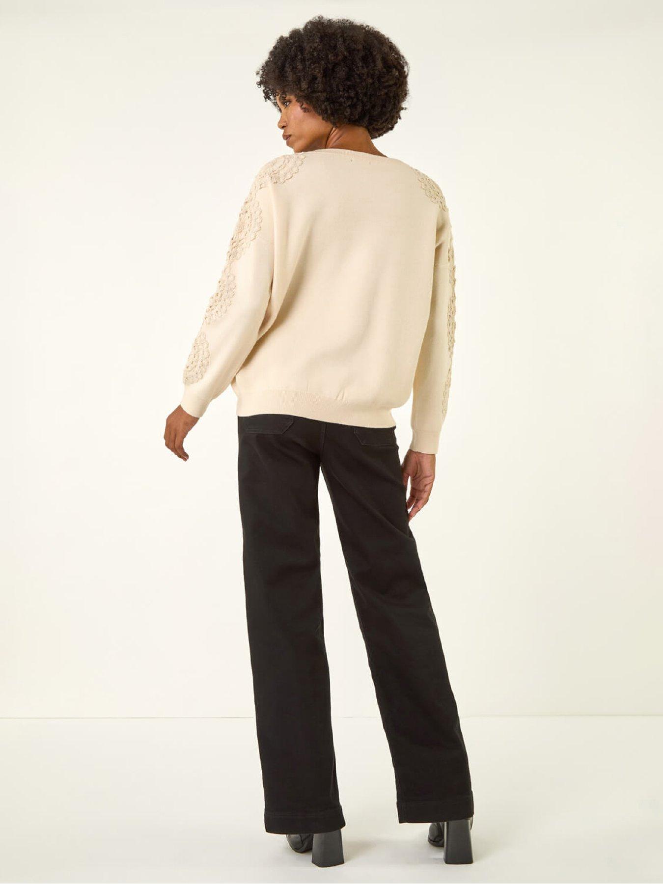 roman-embroidered-sleeve-knit-jumper-ivorystillFront