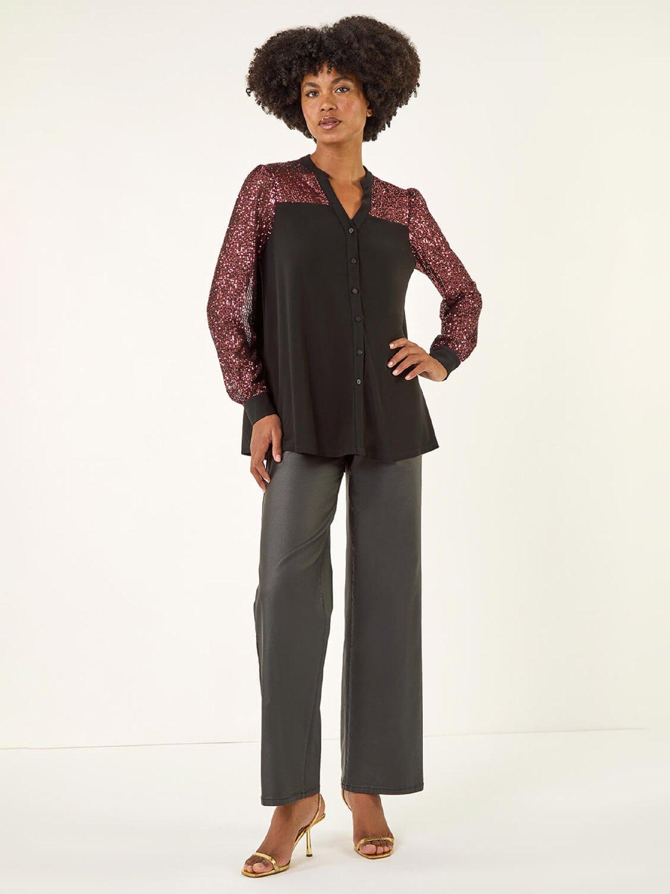 roman-embellished-sequin-stretch-blouse-roseback