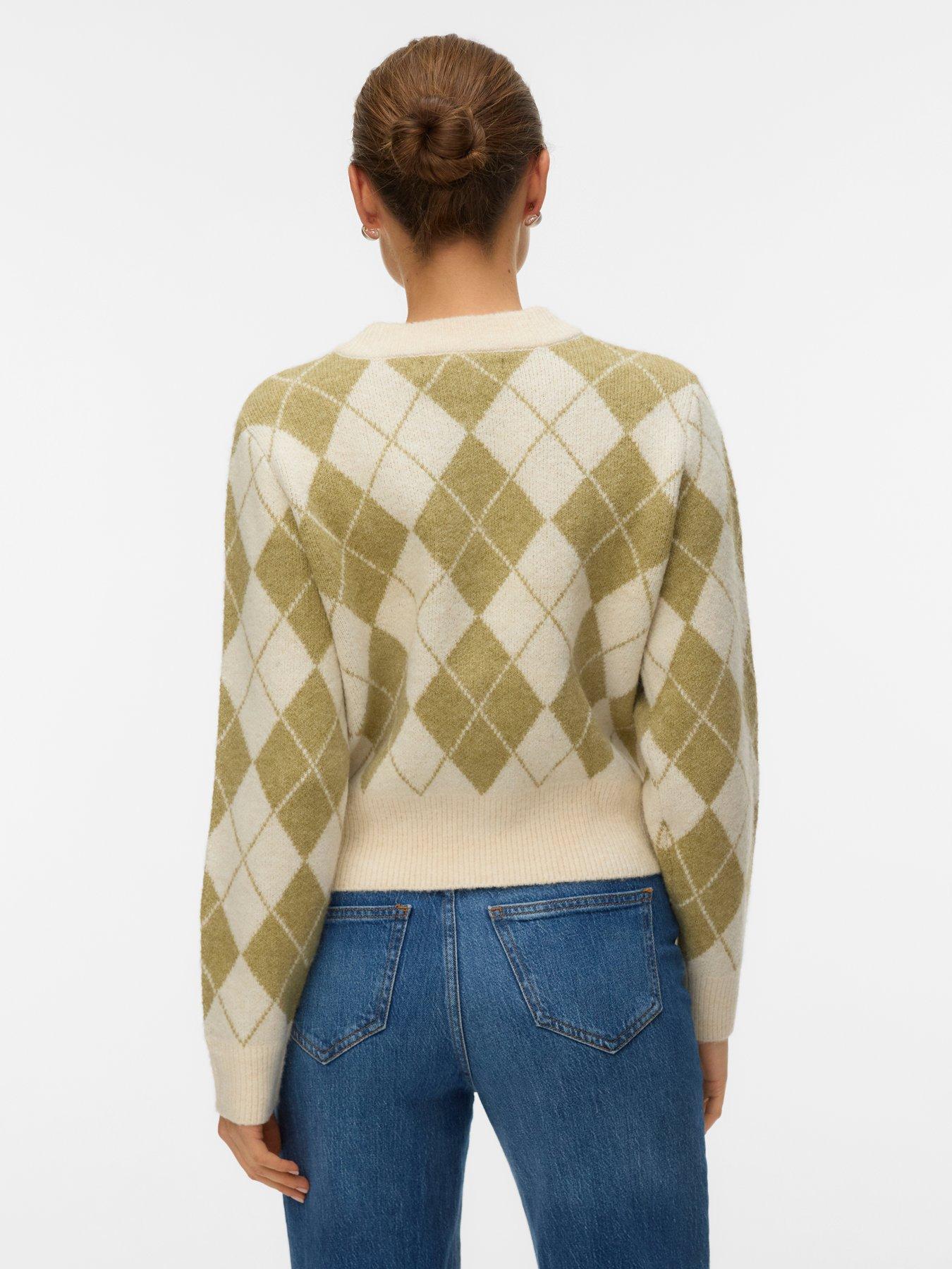 vero-moda-halo-long-sleeve-o-neck-argyle-cardigan-pinkstillFront