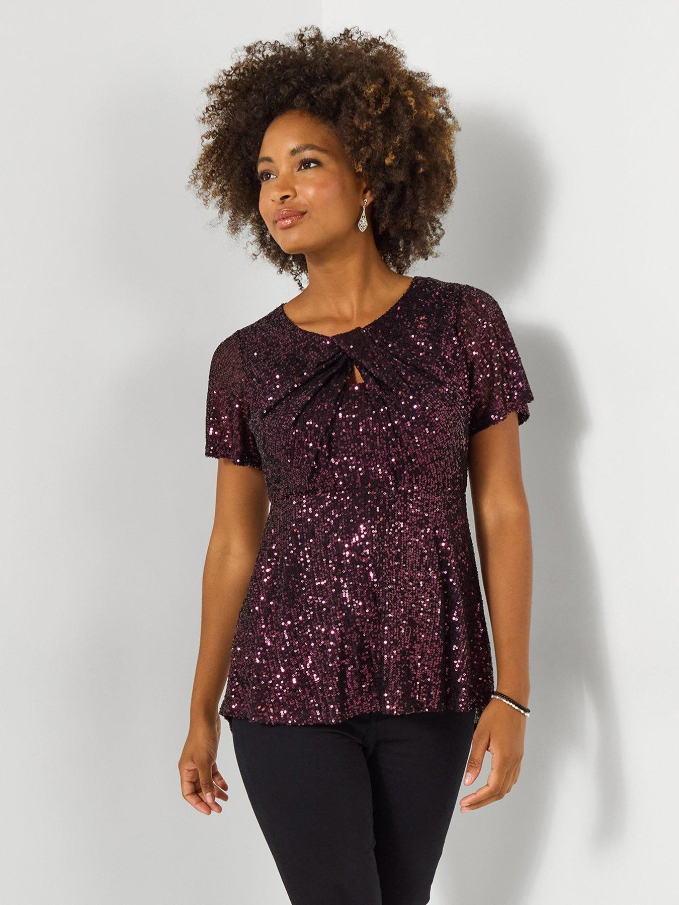 joe-browns-sparkle-season-sequined-top-berry