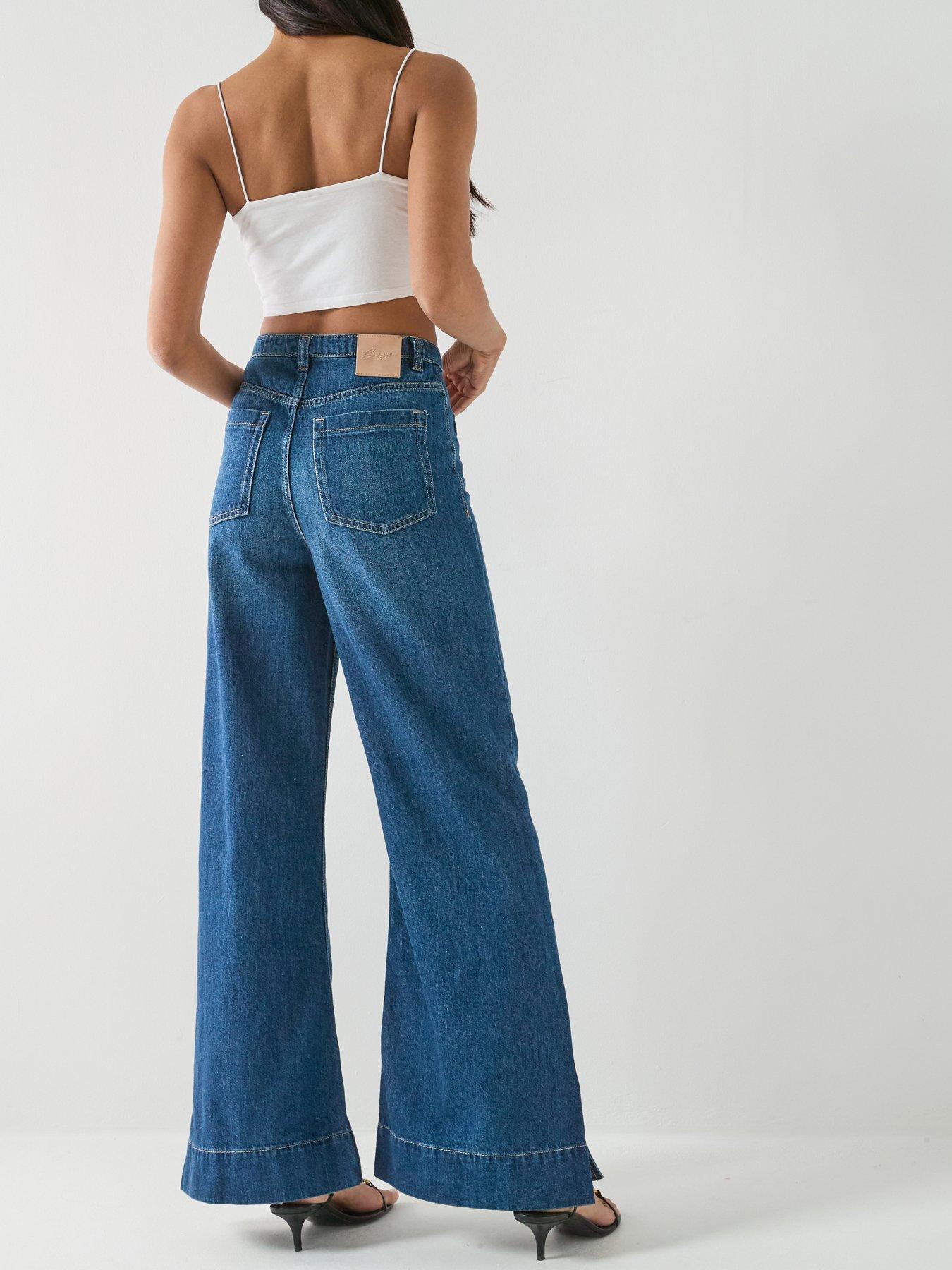 boss-marlene-flare-jeans-navystillFront