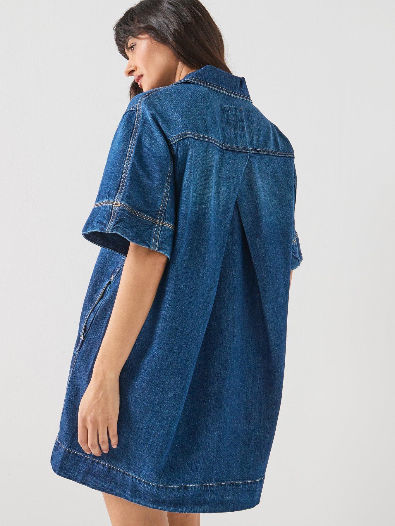 Image 2 of 6 of BOSS Polo Dress - Blue
