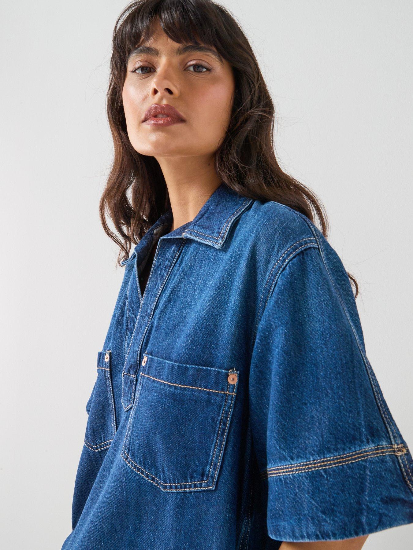 Image 6 of 6 of BOSS Polo Dress - Blue