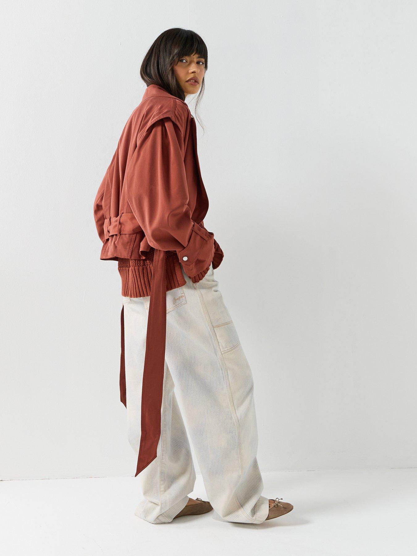 boss-jophelia-jacket-brownstillFront