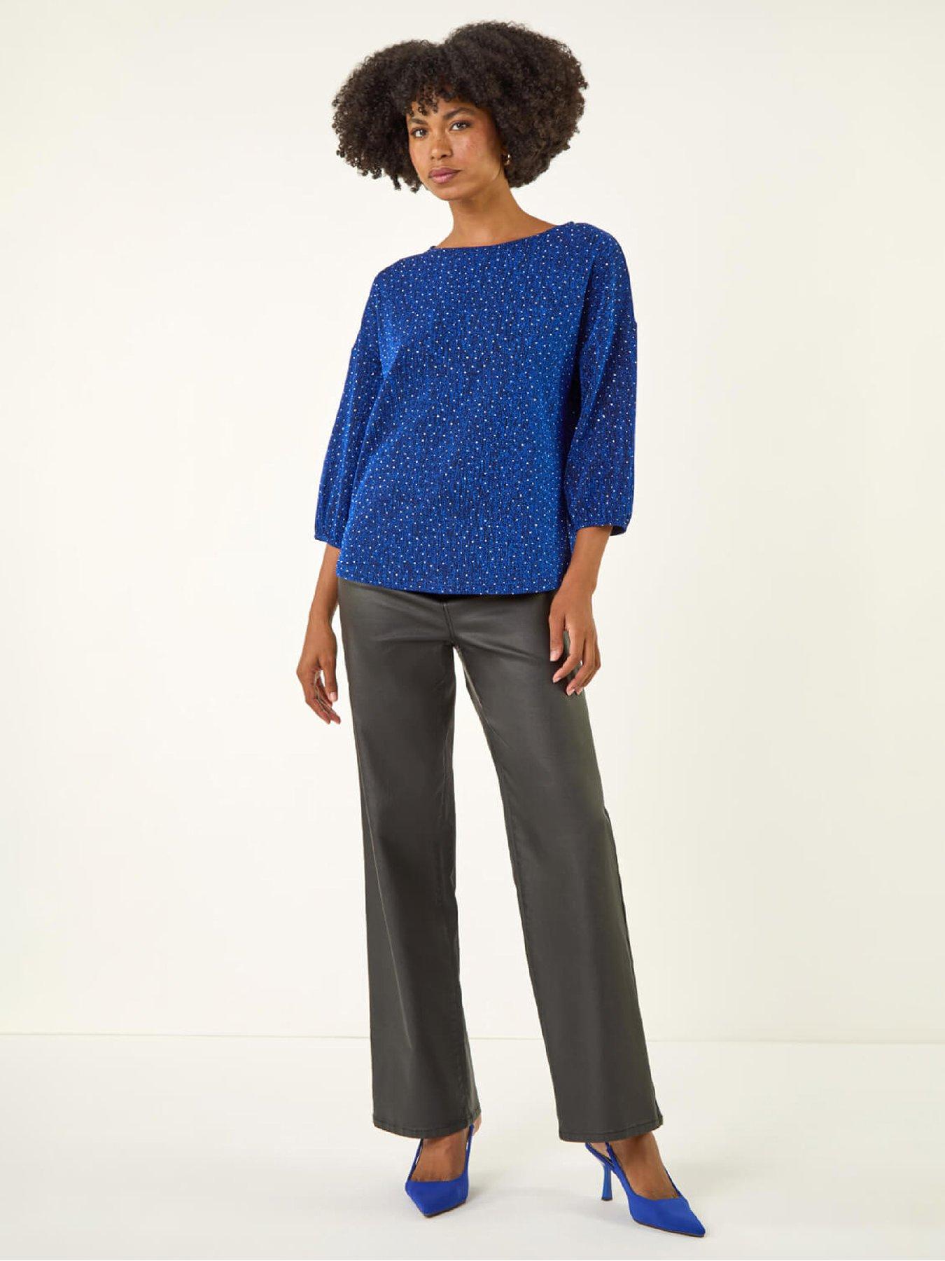 roman-metallic-textured-stretch-t-shirt-blueback