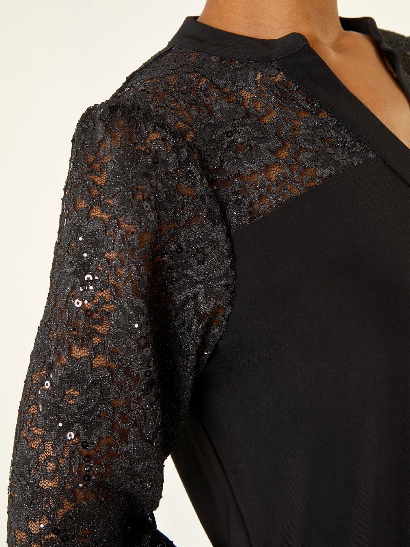 roman-sequin-insert-stretch-blouse-blackdetail