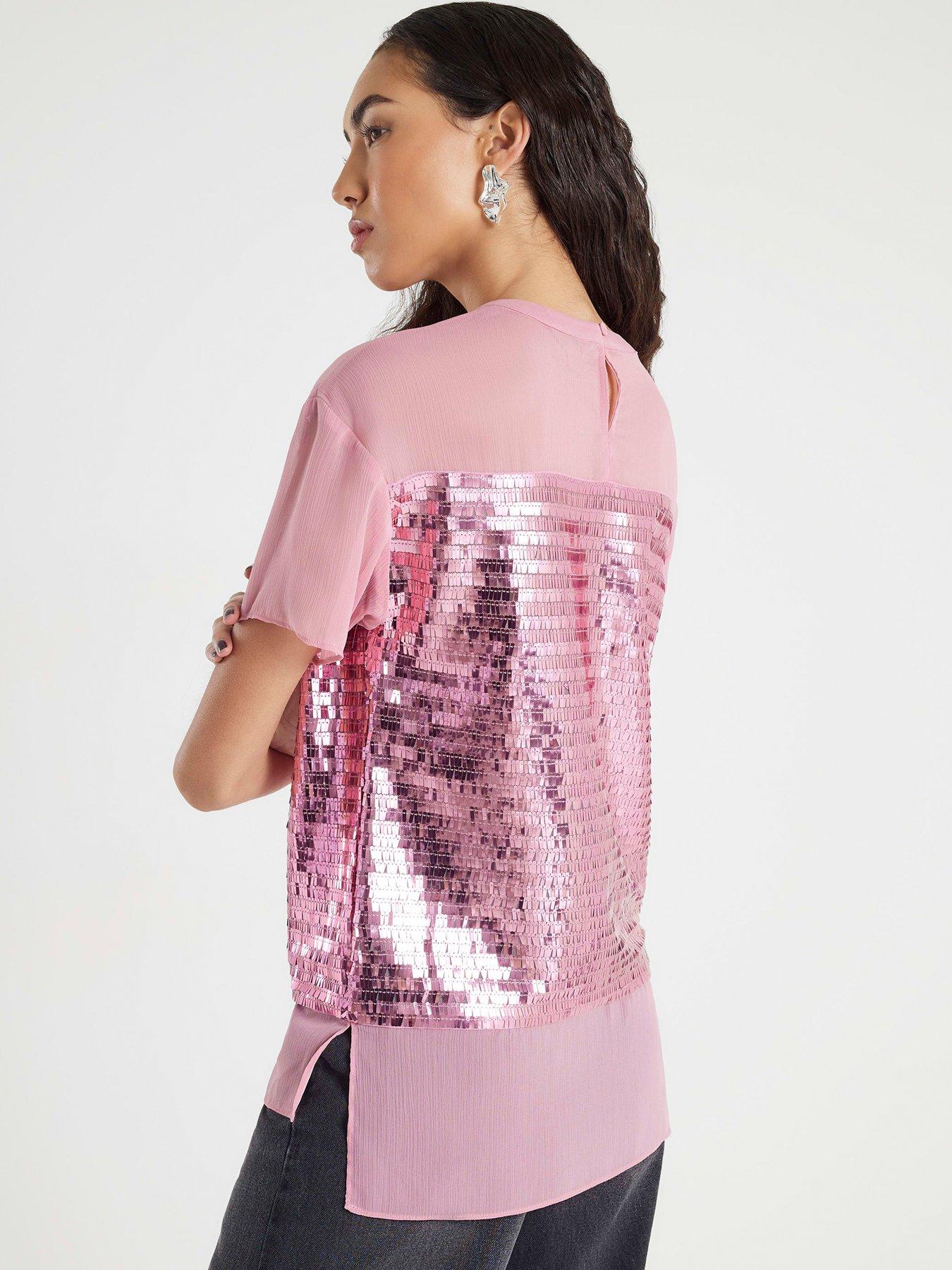 river-island-mix-fabric-sequin-top-pinkstillFront