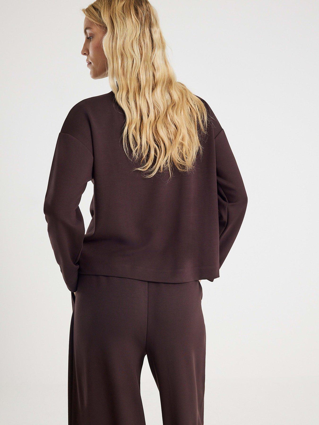river-island-long-sleeve-premium-long-sleeve-top-brownstillFront