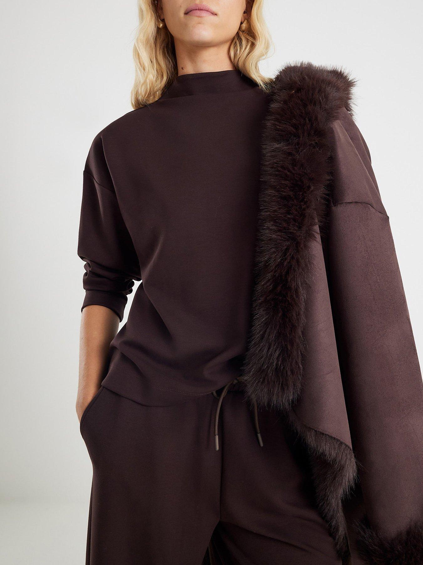 river-island-long-sleeve-premium-long-sleeve-top-brownoutfit