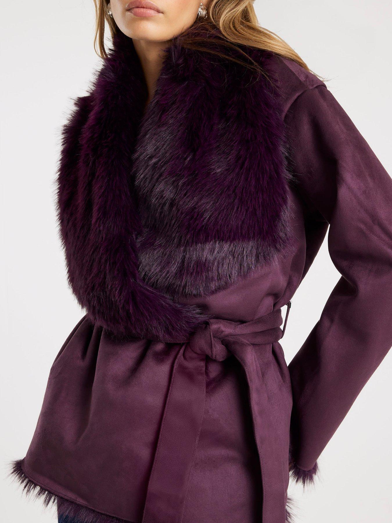 river-island-red-faux-suede-belted-coat-redoutfit