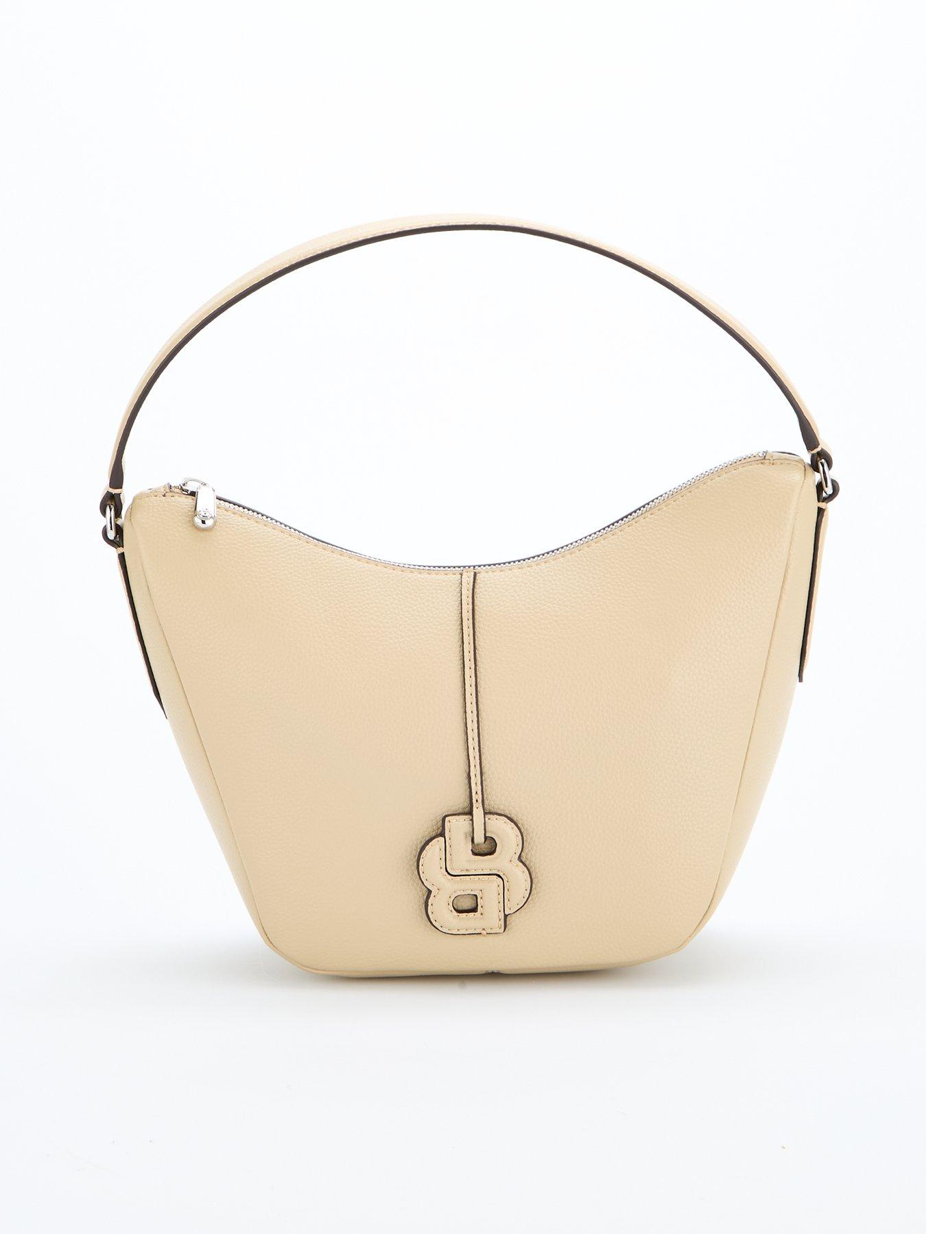 BOSS Annet Small Hobo Bag - Beige