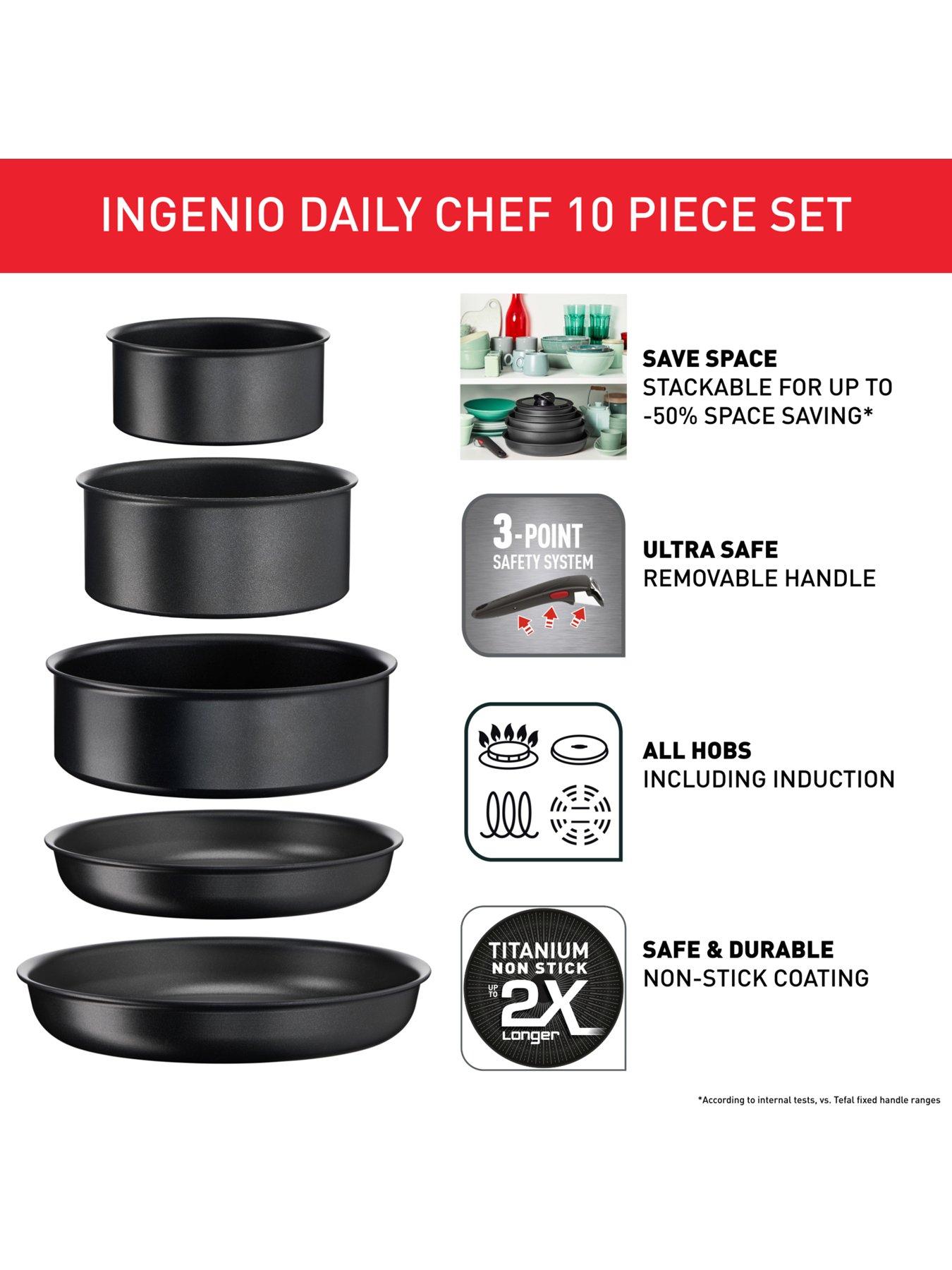 Image 3 of 8 of Tefal Tefal Ingenio Daily Chef On 10pc Set