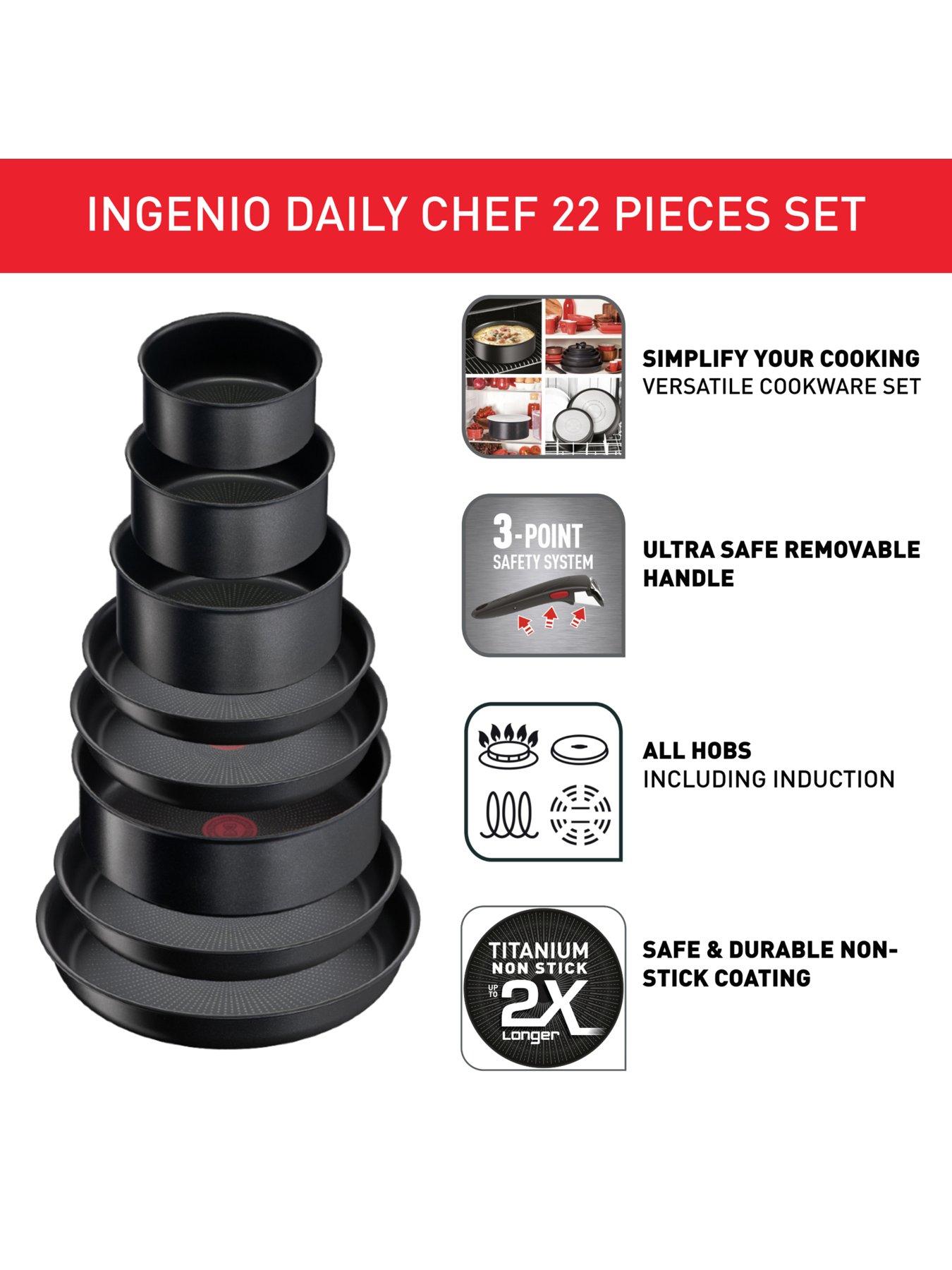 Image 3 of 7 of Tefal Tefal Ingenio Daily Chef 22pc Complete Set