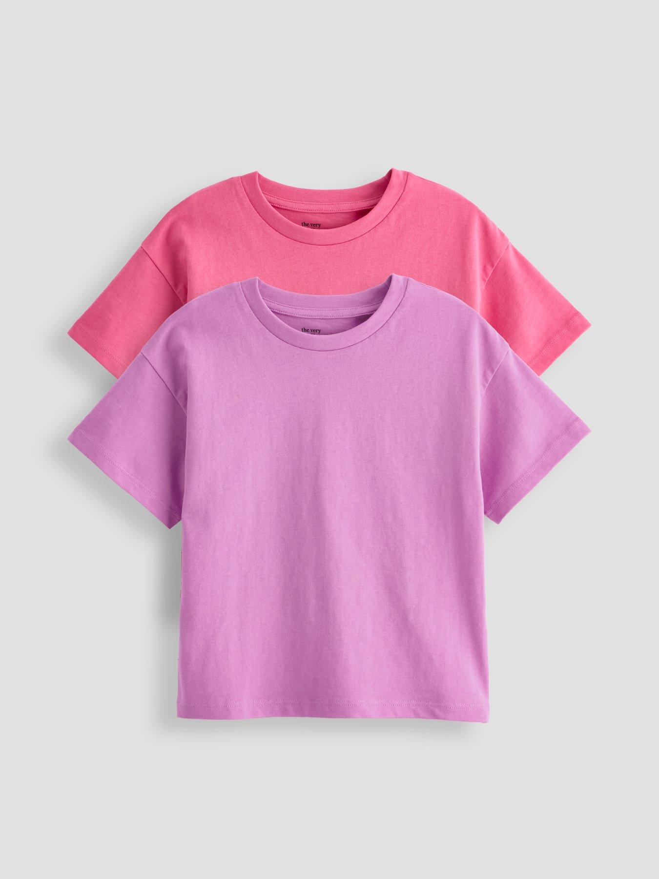 The Very Collection Girls 2 Pack Bright T-shirts - Multi