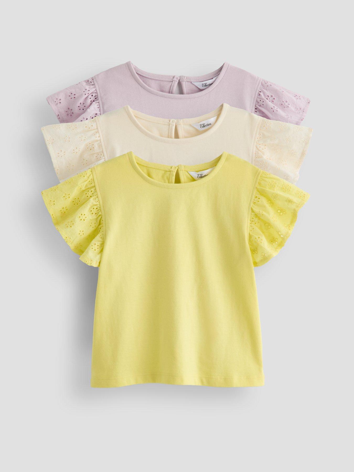 the-very-collection-girls-3-pack-woven-frill-jersey-top-multi