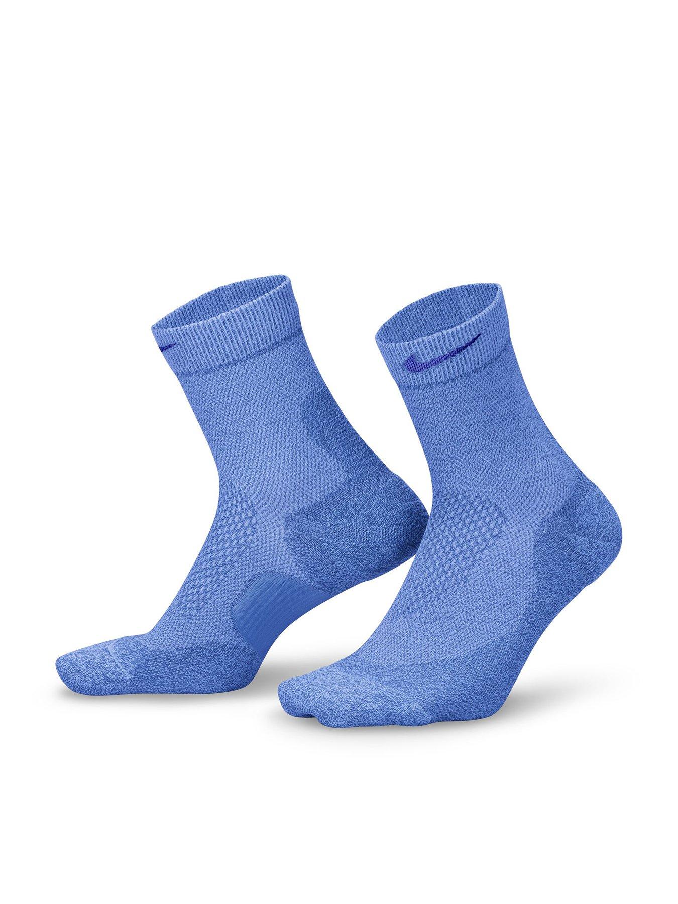 Nike Unisex Running Lightweight Micro Crew Socks (1 Pair) - Blue