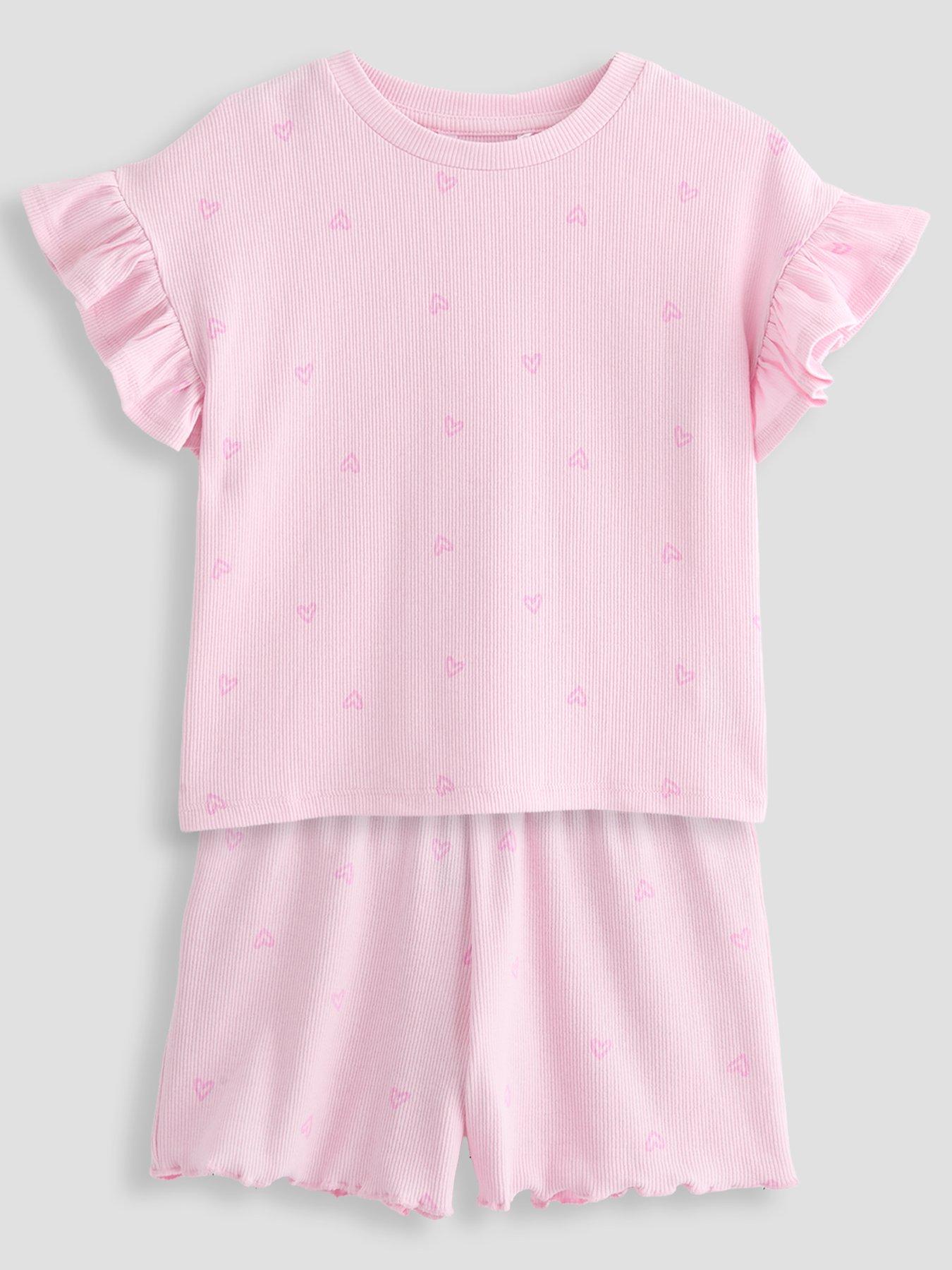 Image 3 of 6 of The Very Collection Rainbow Print 3 Pack Jersey Shortie Pyjama - Orange