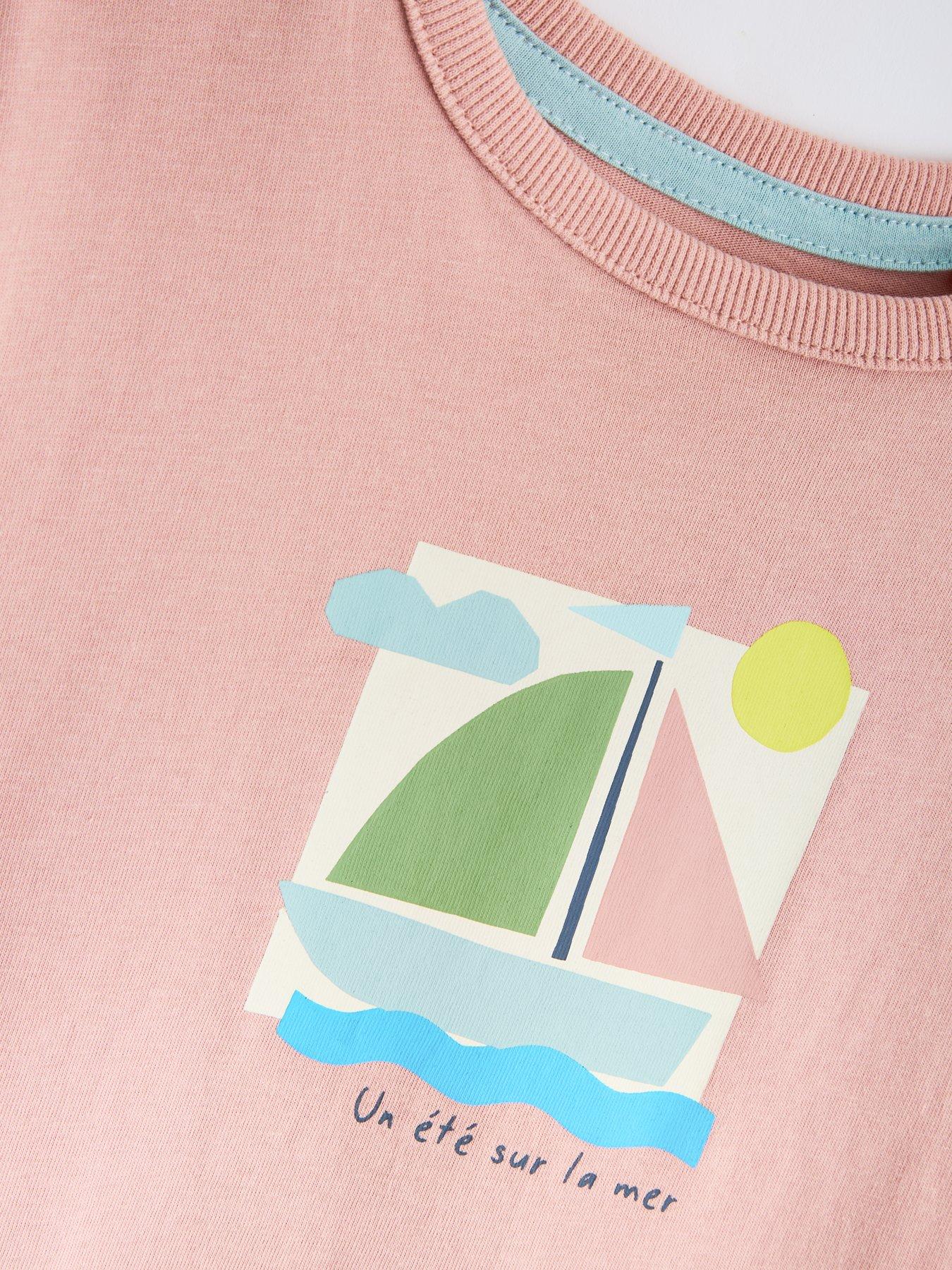 Image 4 of 7 of The Very Collection Boys Boat Graphic T-Shirt &amp; Shorts Set - Multi