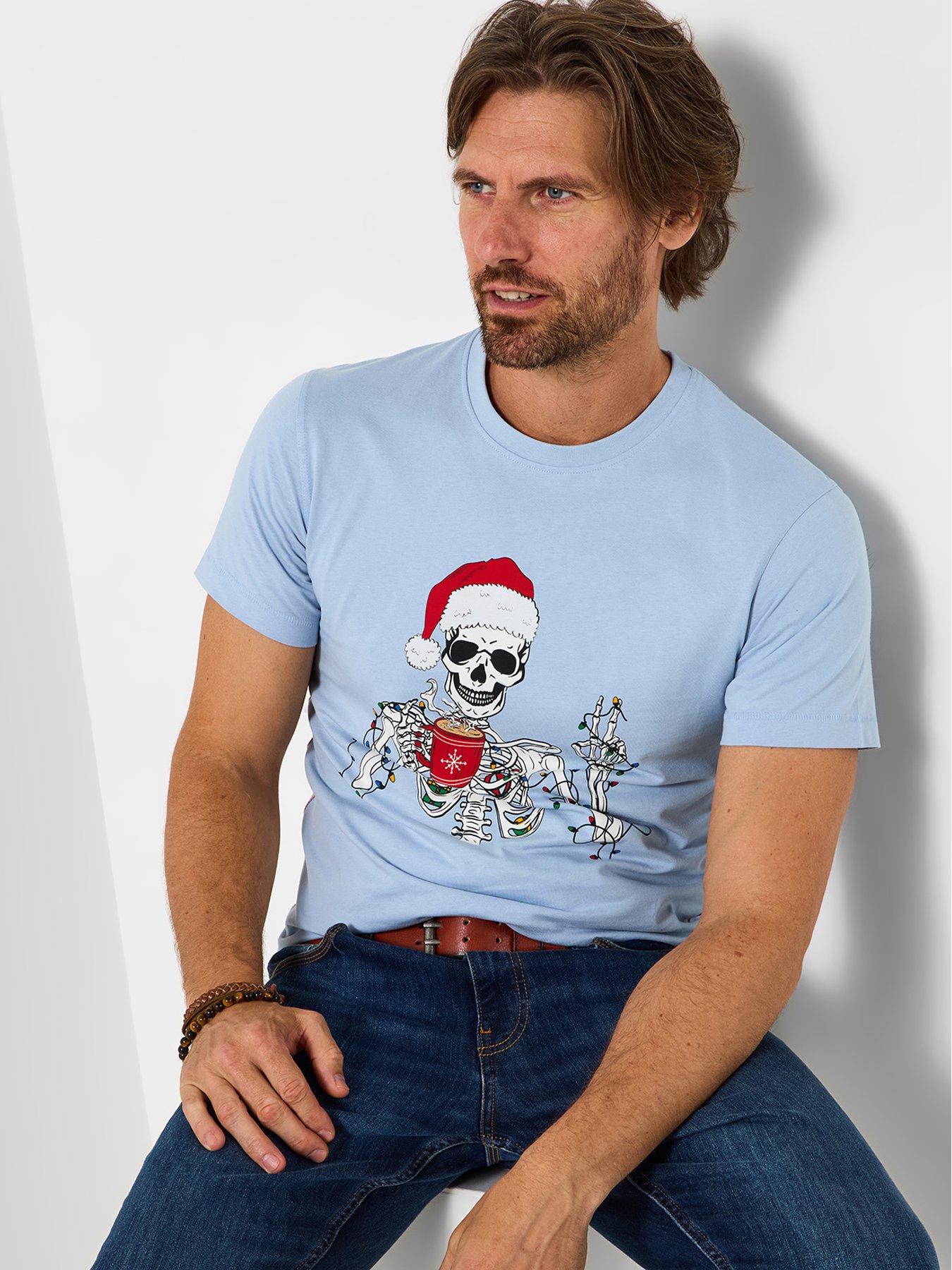 joe-browns-party-hard-skeleton-t-shirt-bluefront