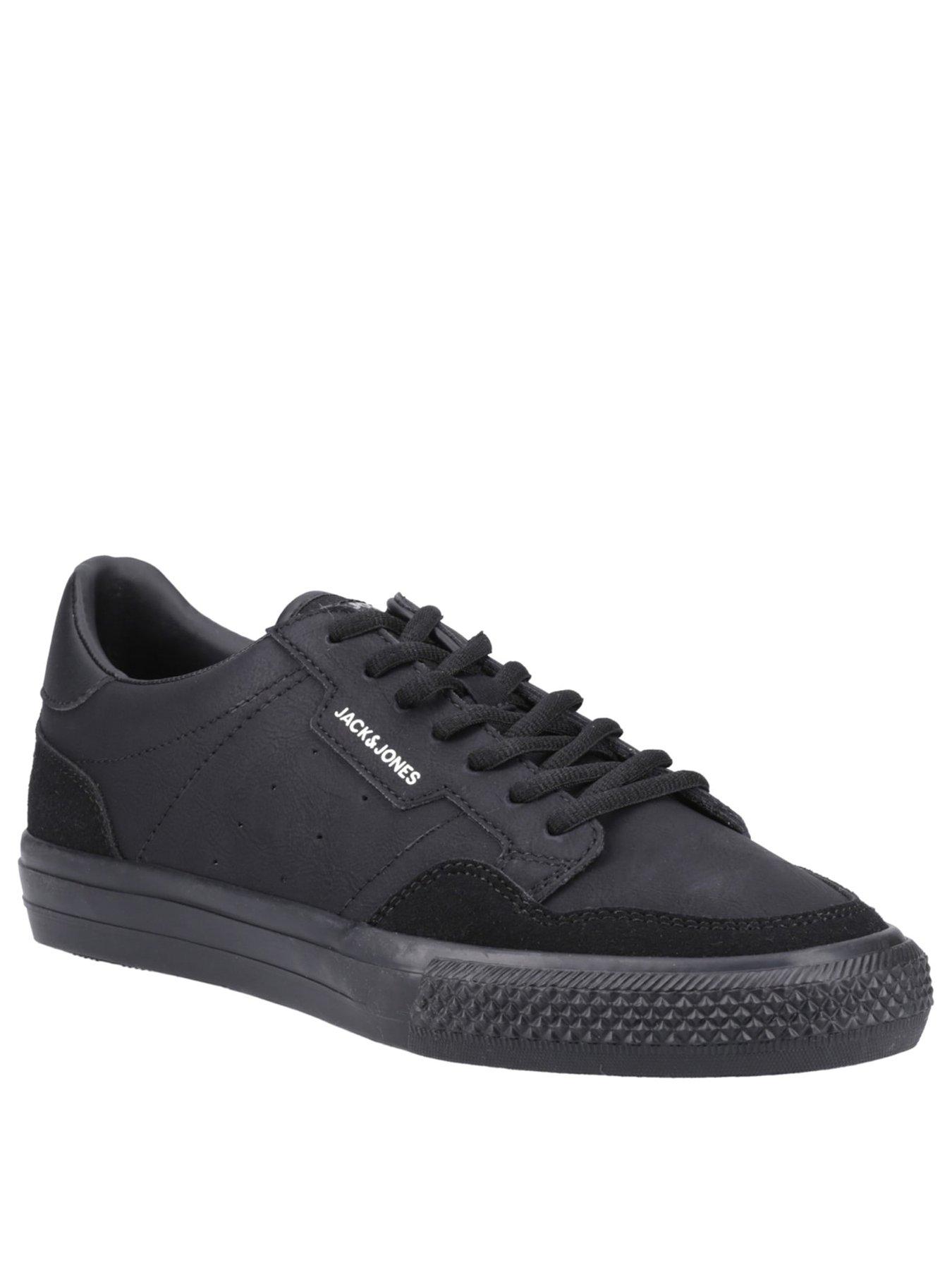 Image 2 of 5 of Jack & Jones Jack &amp; Jones Morden Pu Nubock Trainer - Black