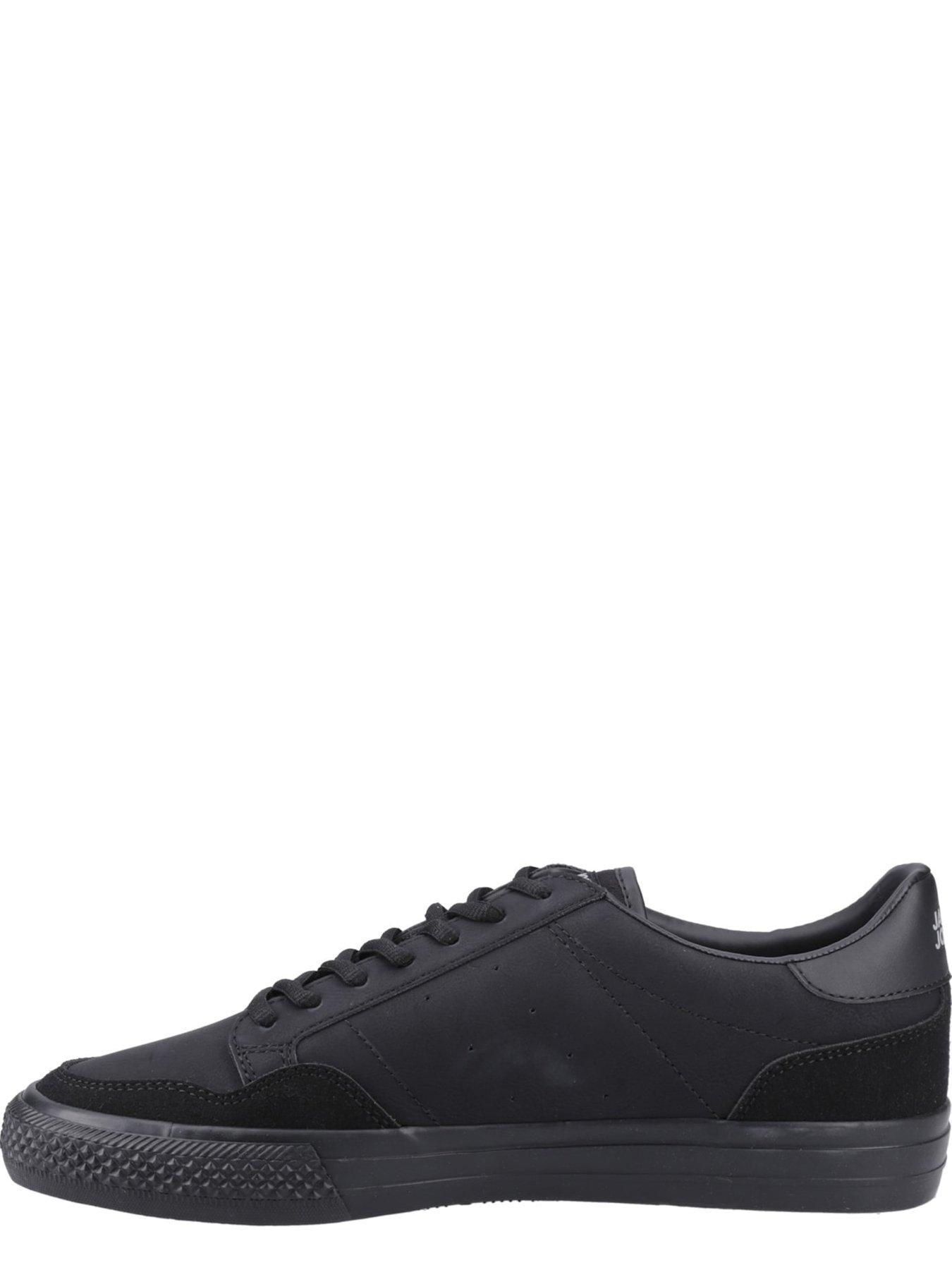 Image 4 of 5 of Jack & Jones Jack &amp; Jones Morden Pu Nubock Trainer - Black
