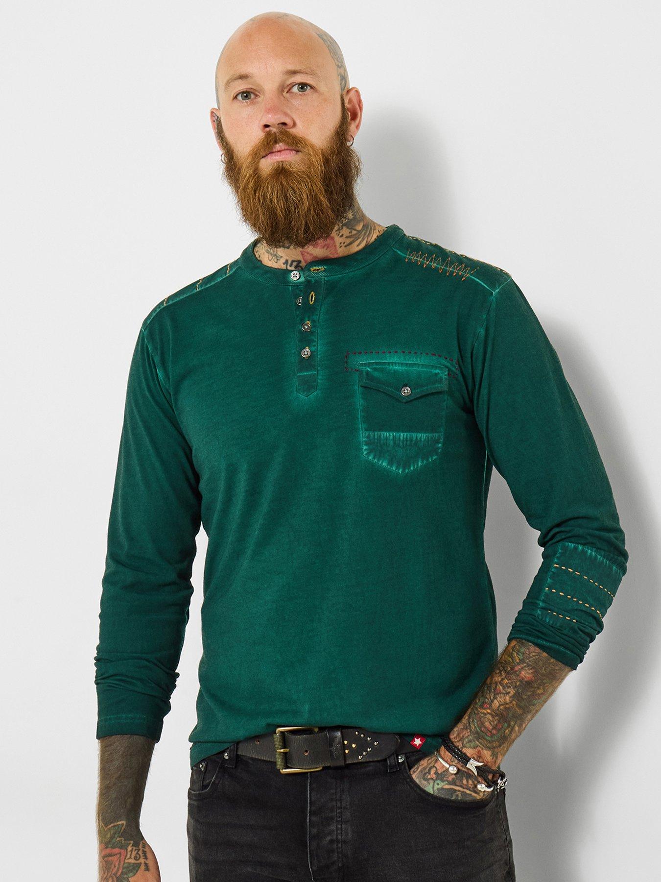 Joe Browns Joe Browns Devils In The Detail Henley Long Sleeve T-shirt