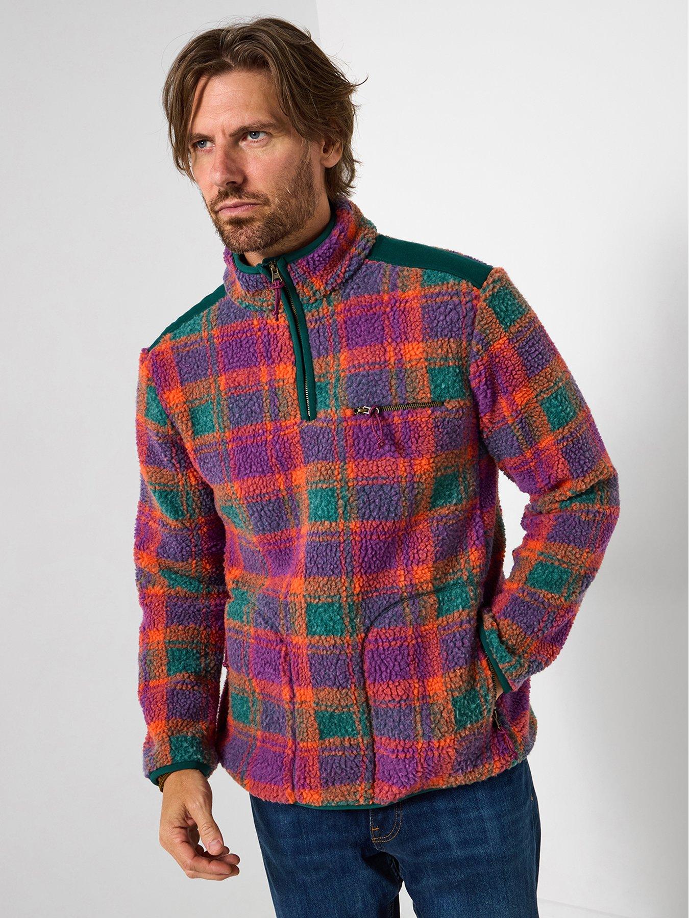 joe-browns-brilliant-borg-check-funnel-14-zip-sweat-multi