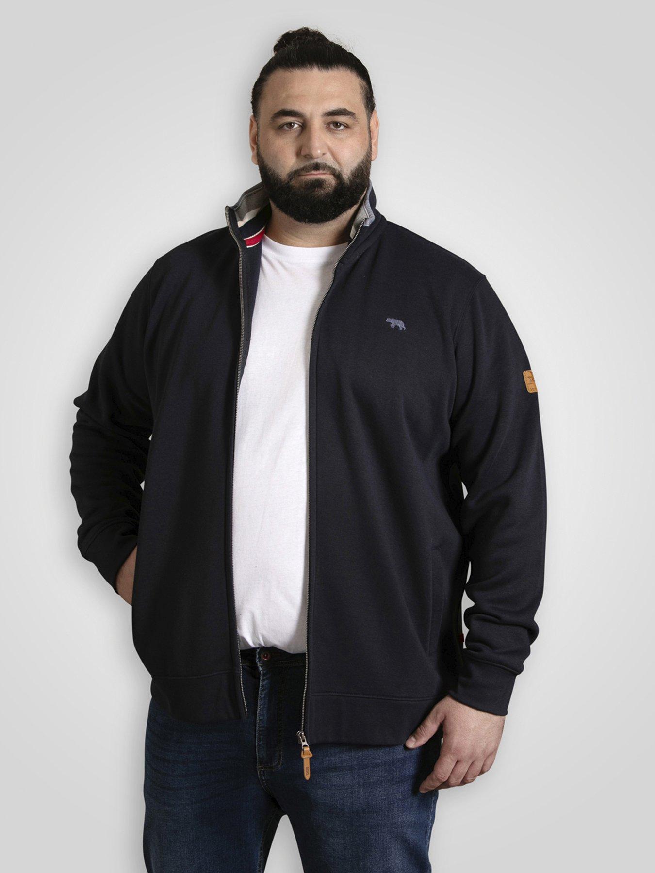 d555-zip-through-sweatshirt-in-fleece-with-chest-embroidery-navy