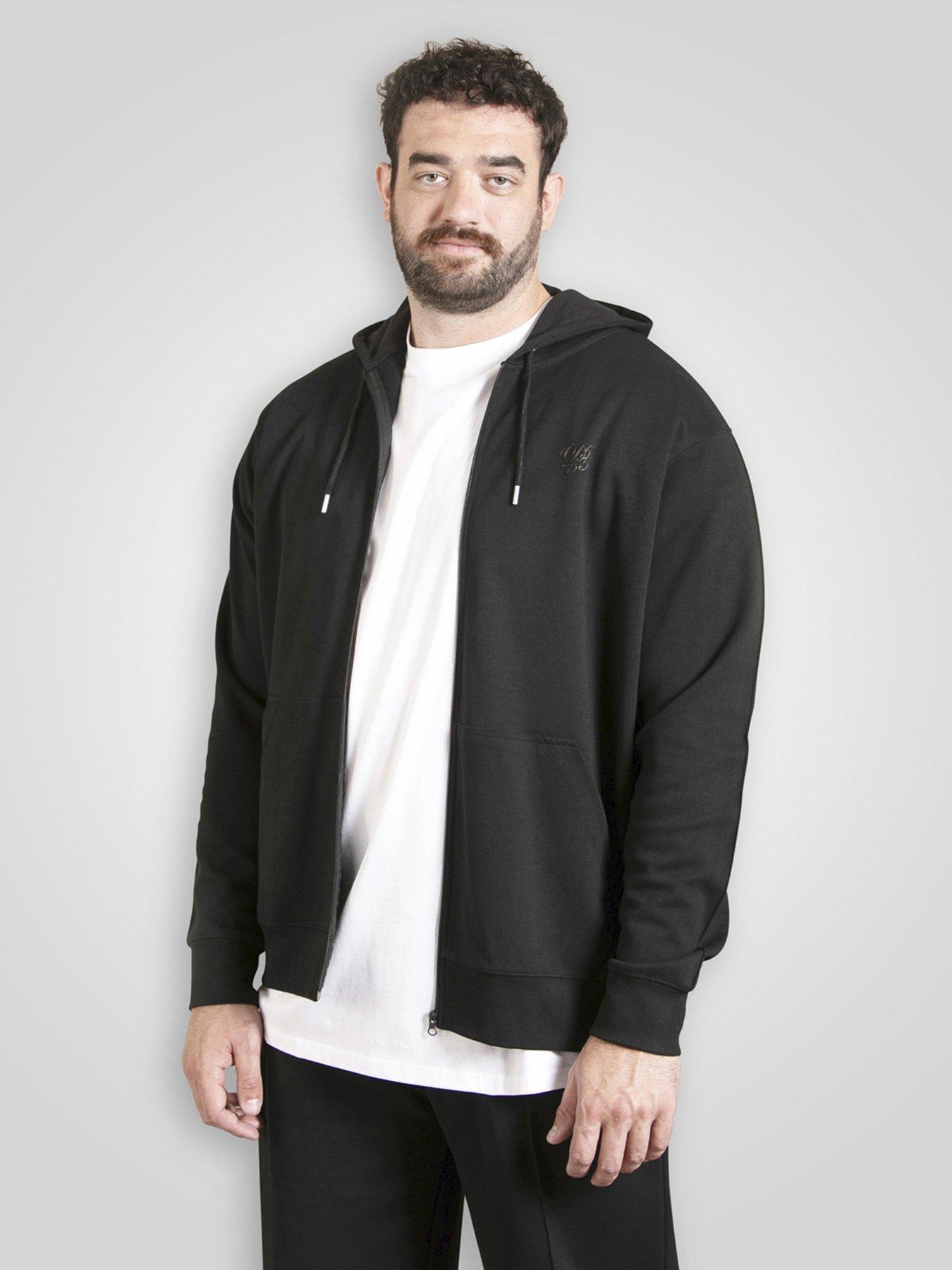 D555 Couture Zip Through Hoodie  - Navy