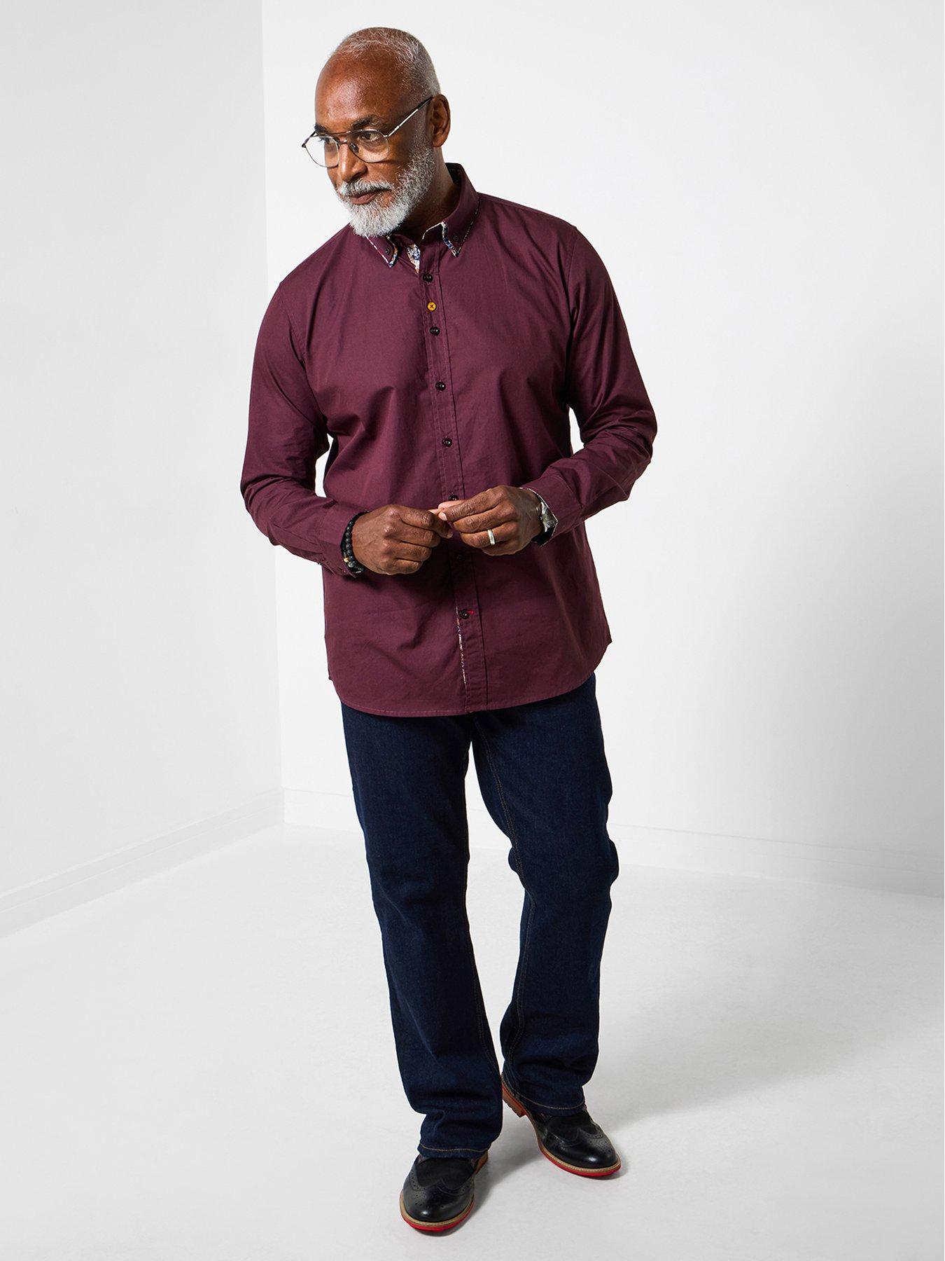 joe-browns-distinctive-double-collar-shirt-redstillFront