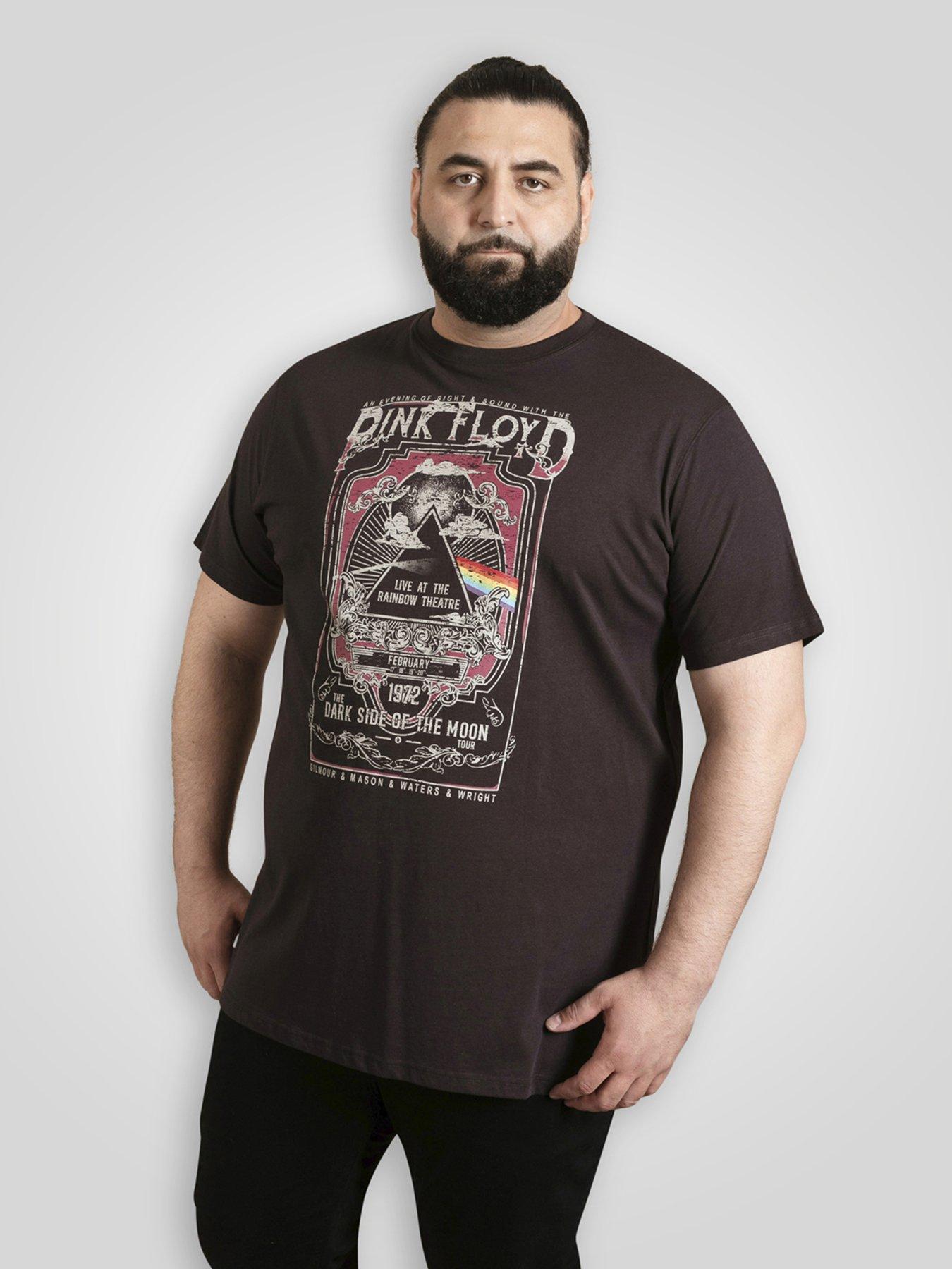 D555 Official Pink Floyd Printed T-Shirt - Black