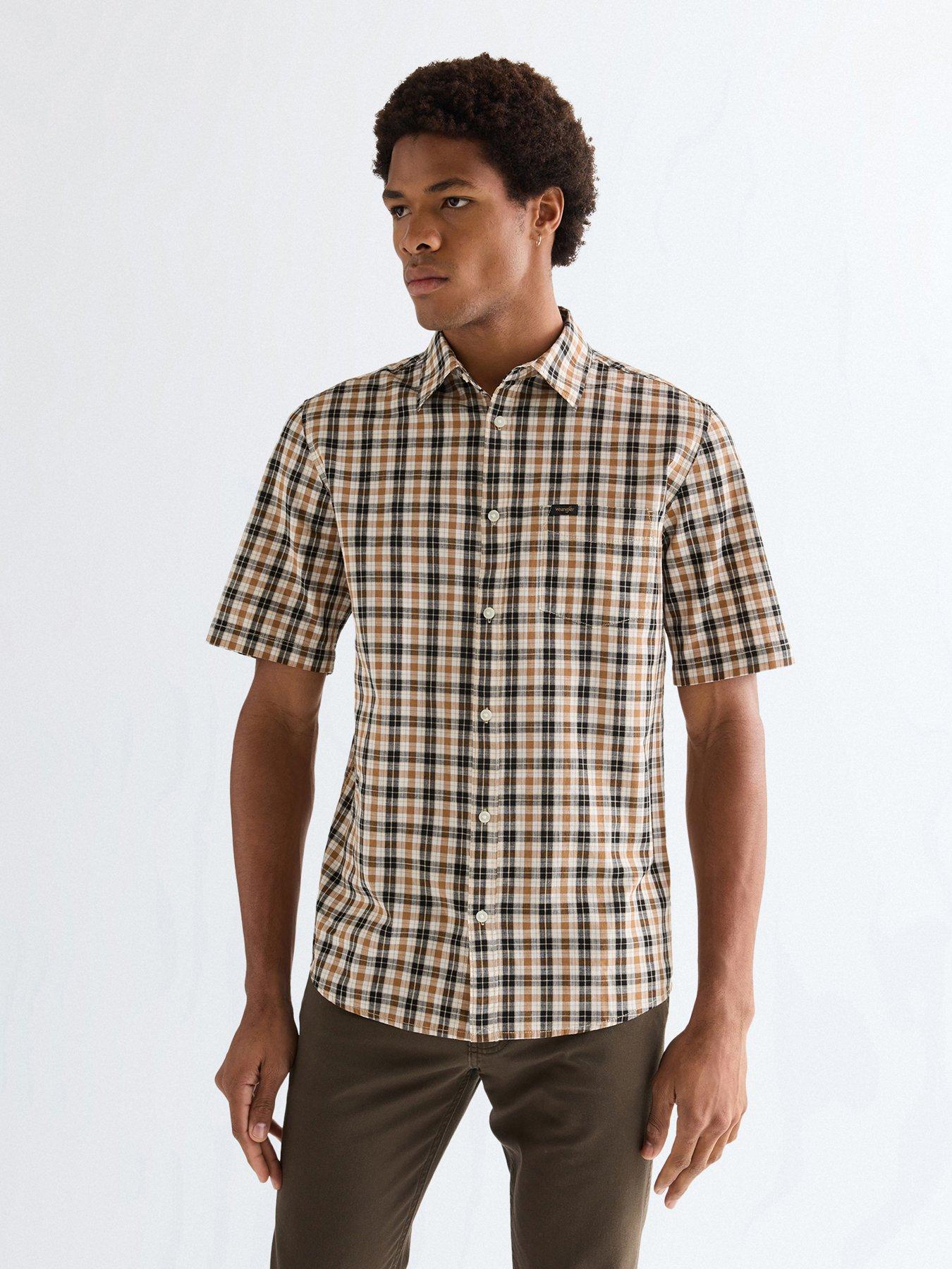 Wrangler Check Short Sleeve Shirt - Red