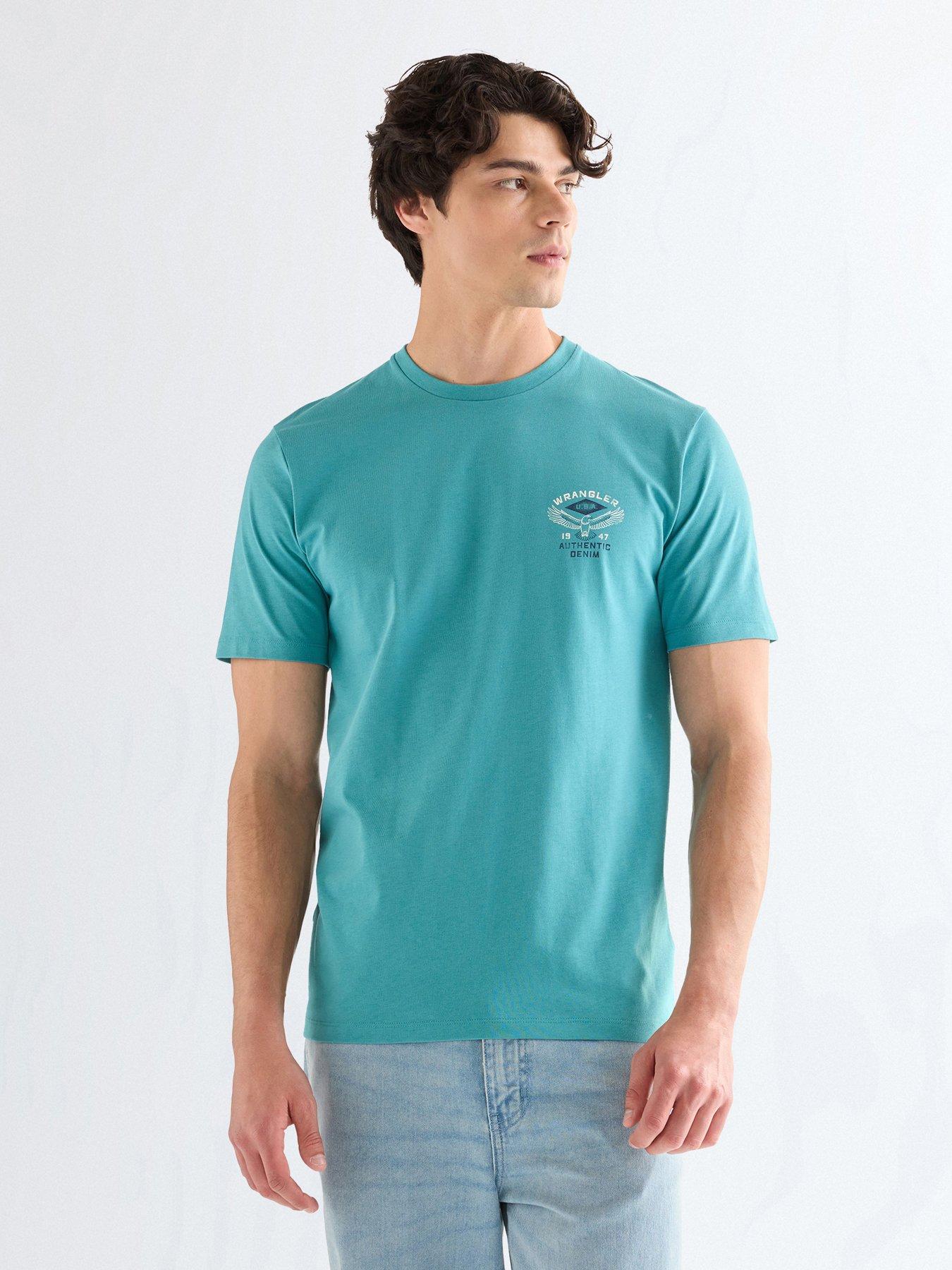Image 1 of 5 of Wrangler Small Americana Logo T-Shirt - Blue