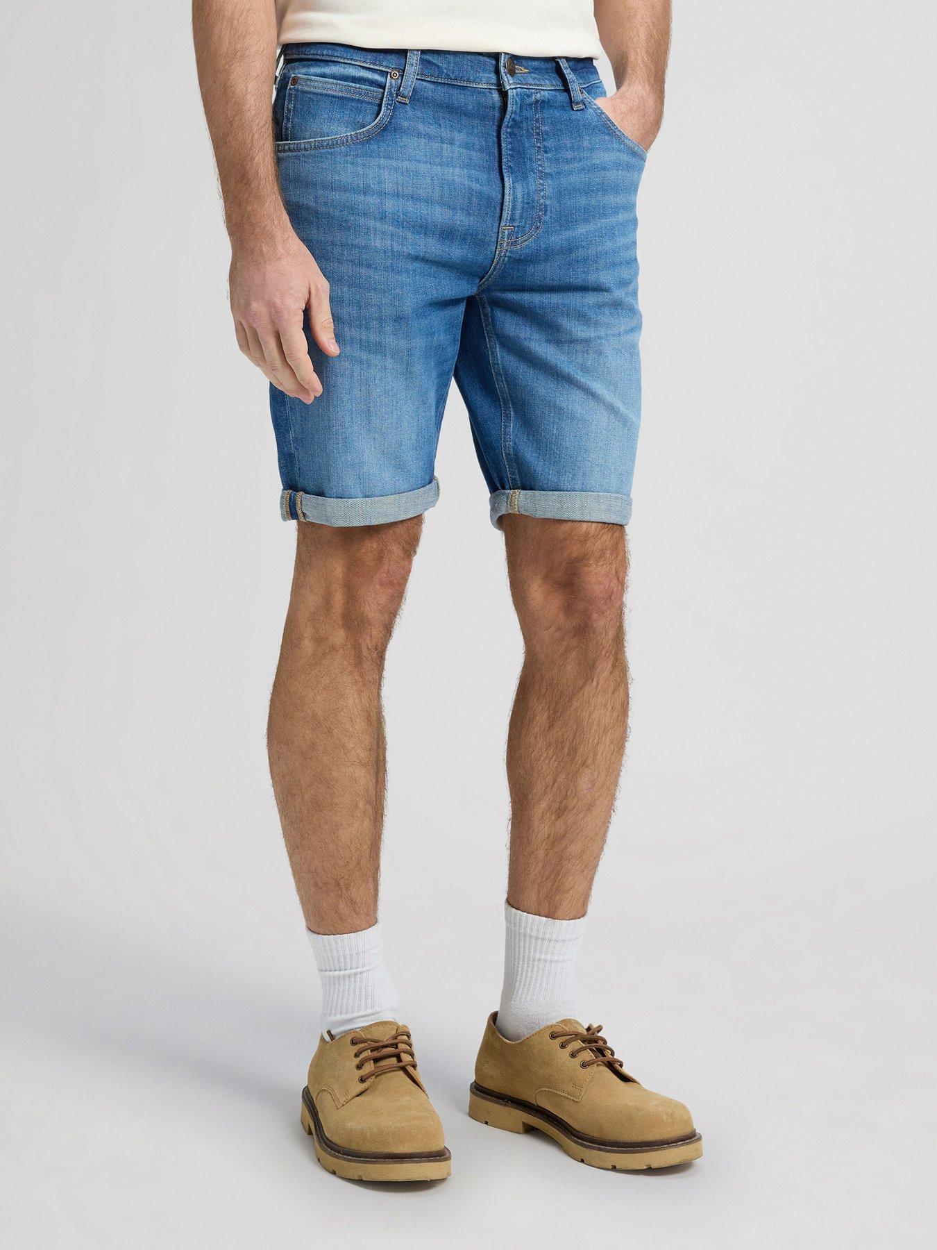 Lee 5 Pocket Denim Shorts - Blue