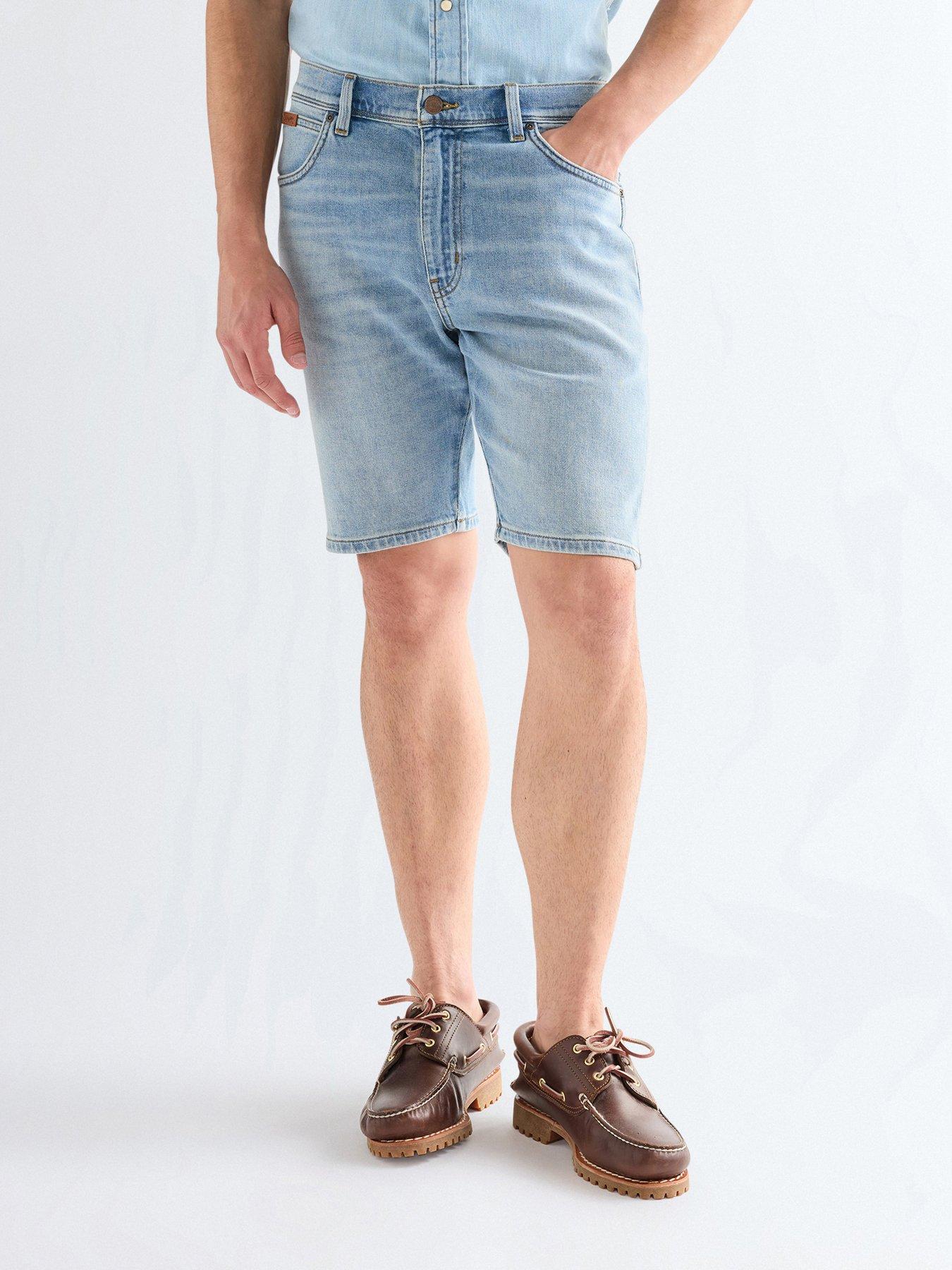 Wrangler Texas Denim Shorts - Light Blue
