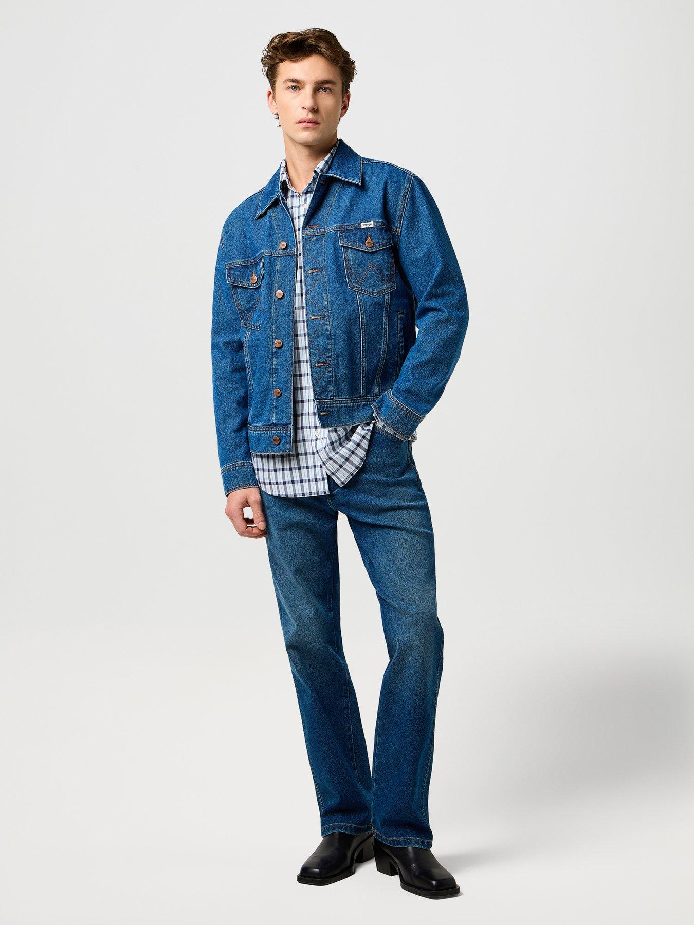 Image 3 of 5 of Wrangler Wrancher Regular Bootcut Jeans - Blue