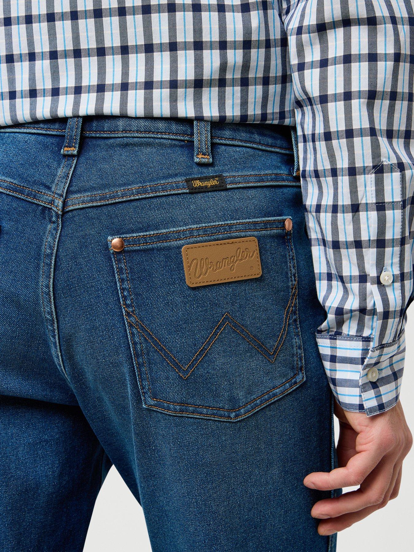Image 4 of 5 of Wrangler Wrancher Regular Bootcut Jeans - Blue