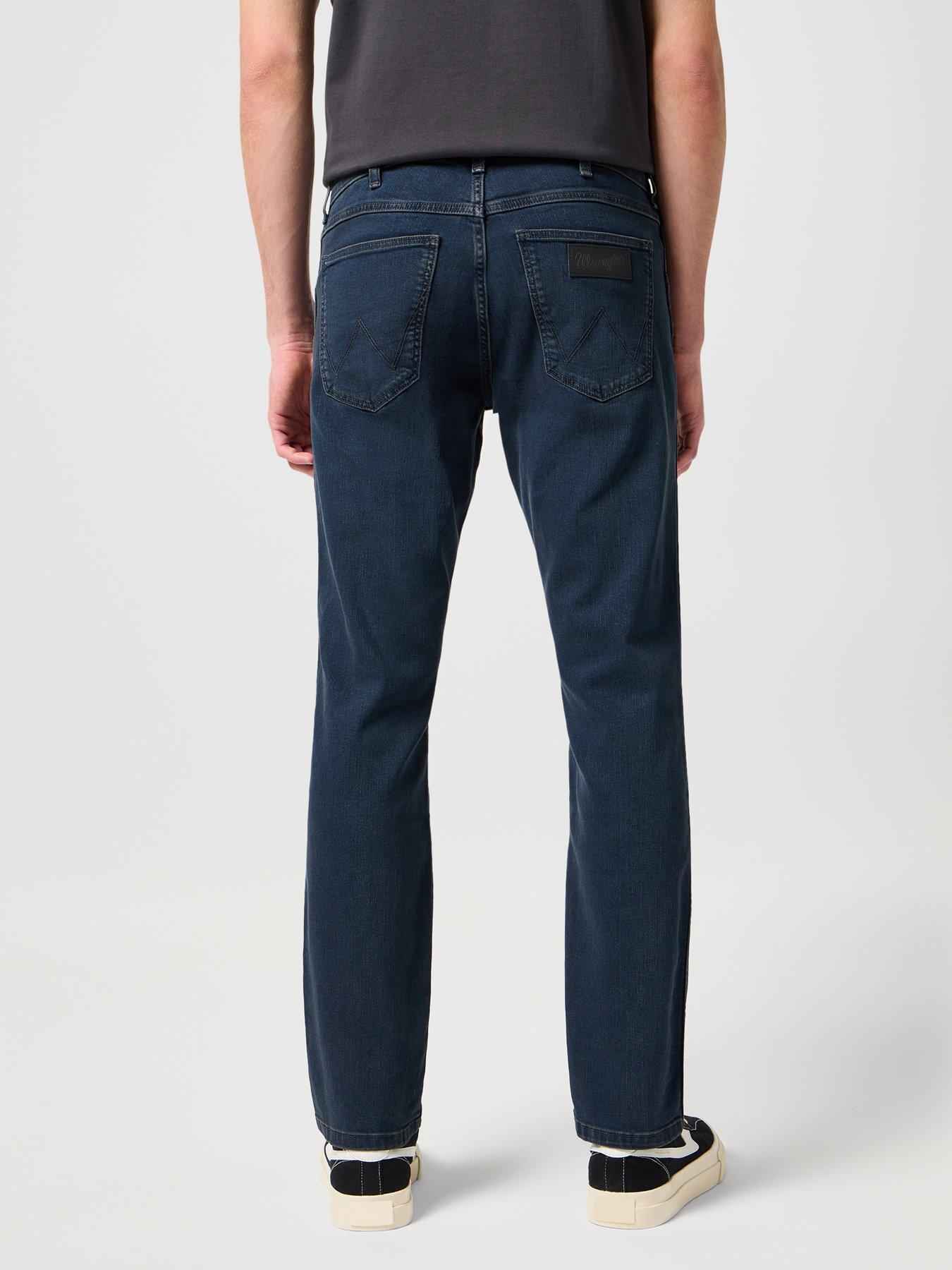 Image 3 of 4 of Wrangler Greensboro Regular Fit Jeans - Dark Blue