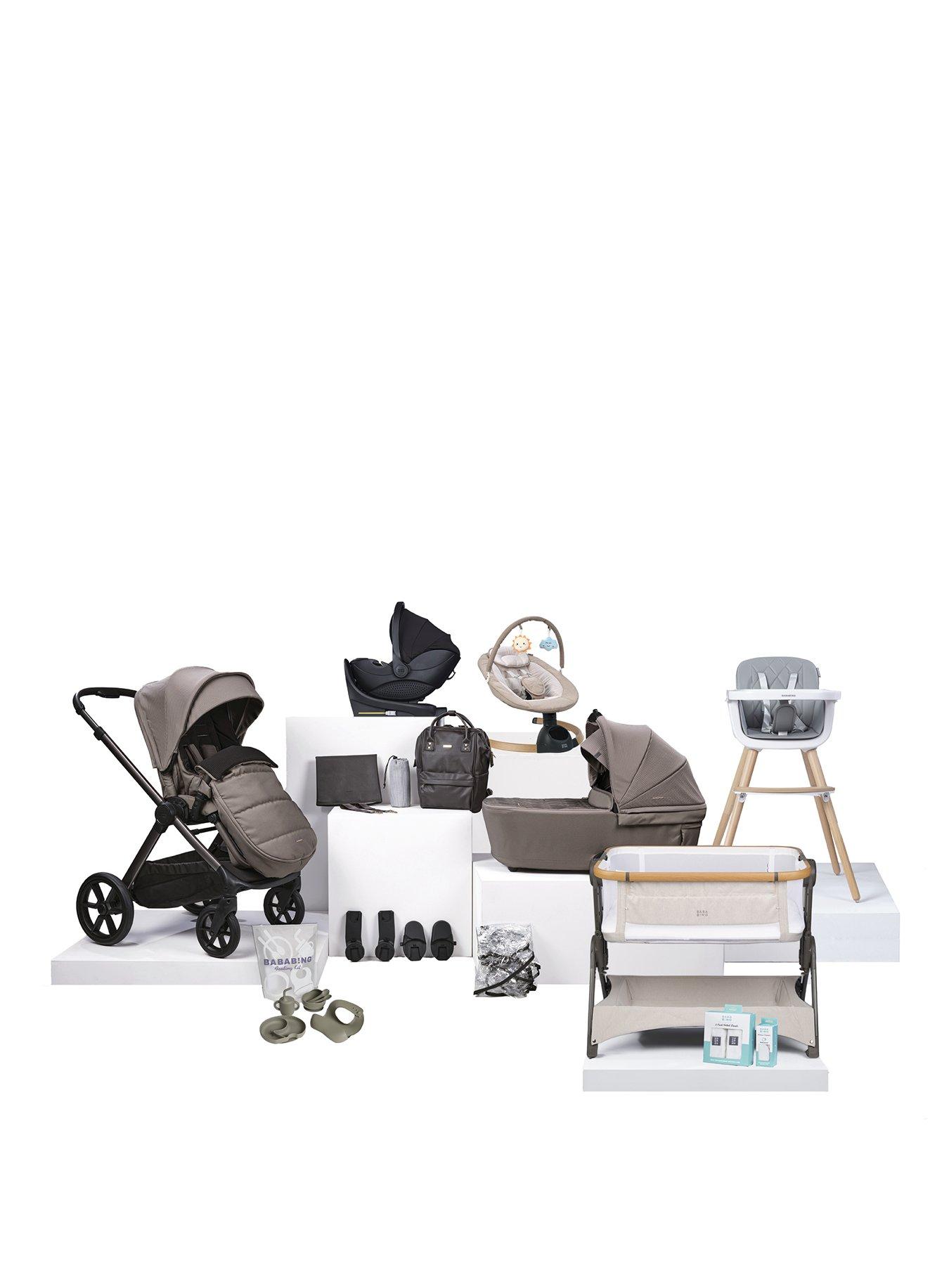 bababing-18-piece-raffi-mkii-travel-home-feeding-bundle-with-spin-car-seat-isofix-base-mink