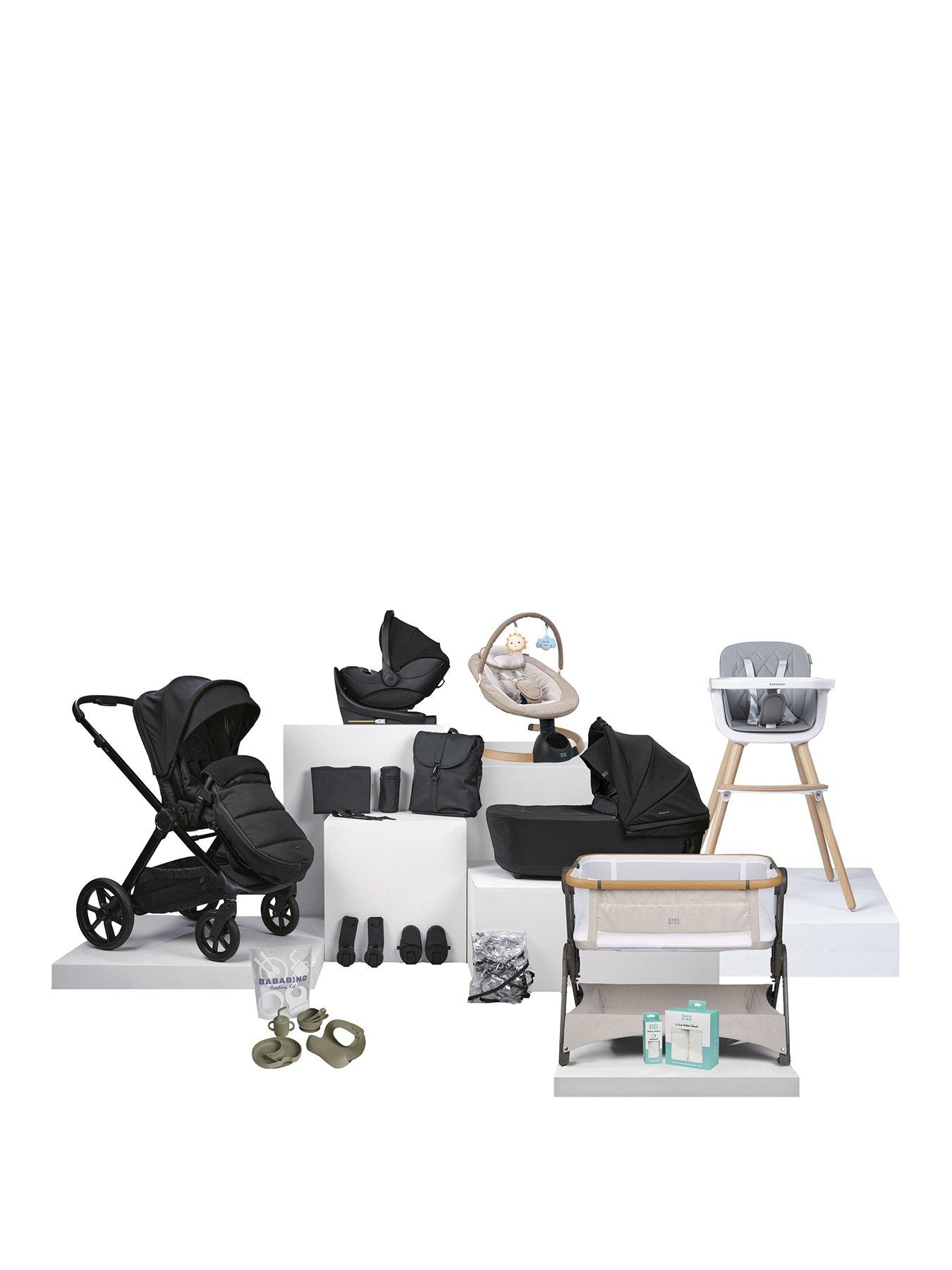 bababing-18-piece-raffi-mkii-travel-home-feeding-bundle-with-spin-car-seat-isofix-base-satin-black