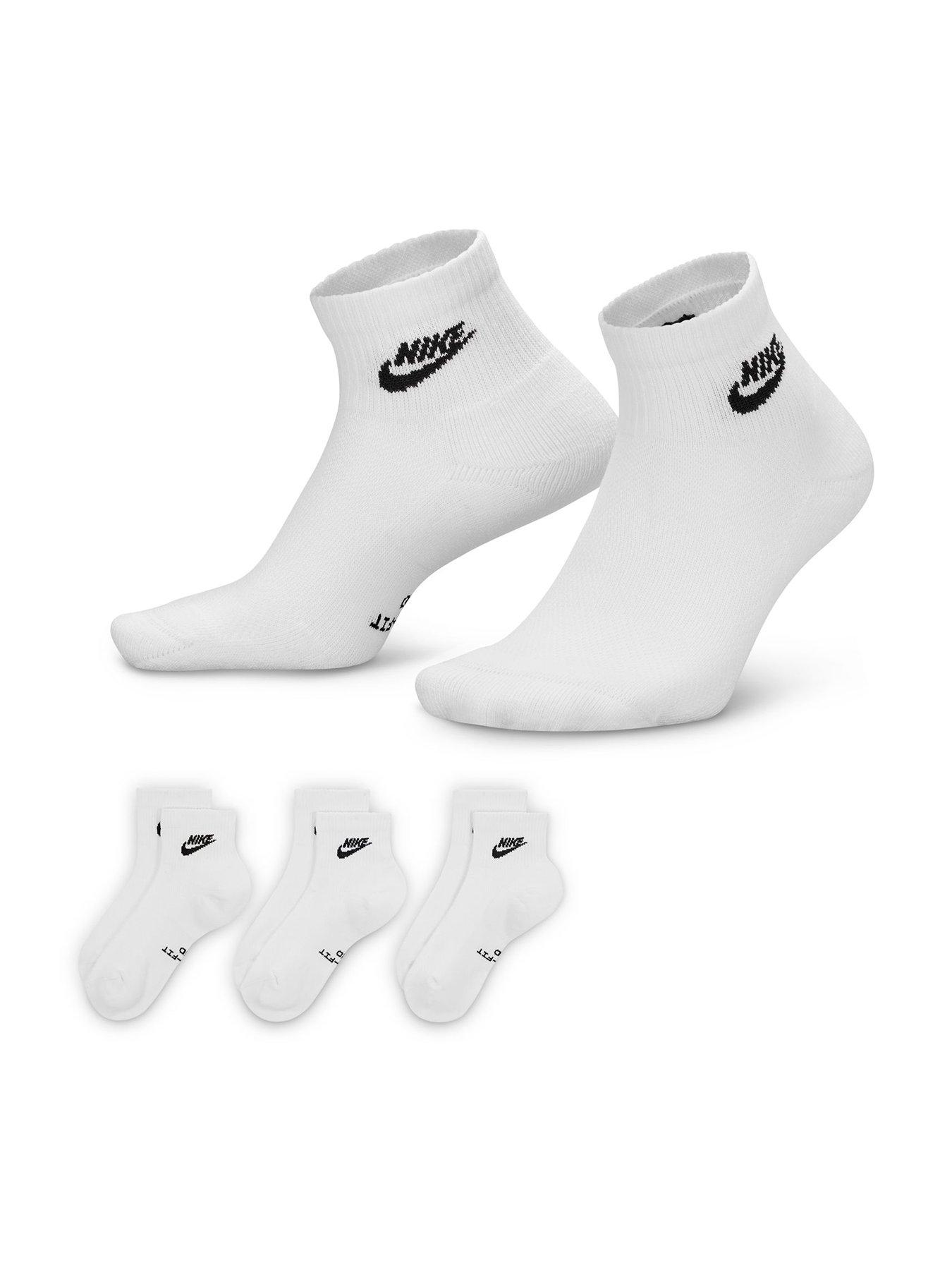 Nike Unisex Everyday Elevated Futura Ankle Socks 3 Pack - Multi