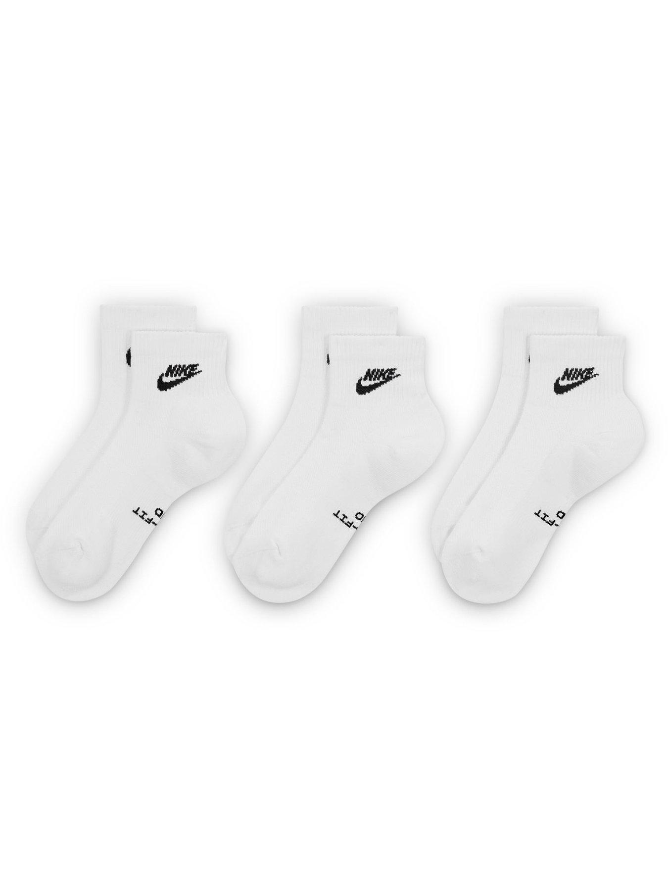 Image 2 of 4 of Nike Unisex Everyday Elevated Futura Ankle Socks 3 Pack - Multi