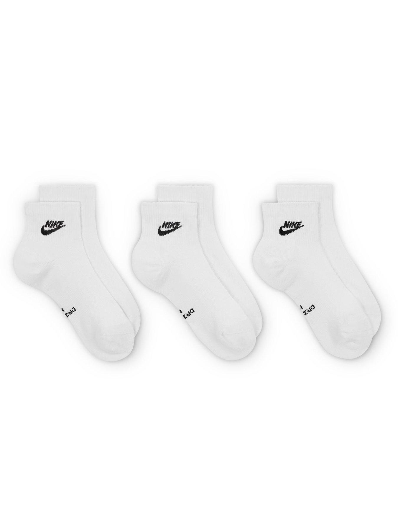 Image 3 of 4 of Nike Unisex Everyday Elevated Futura Ankle Socks 3 Pack - Multi