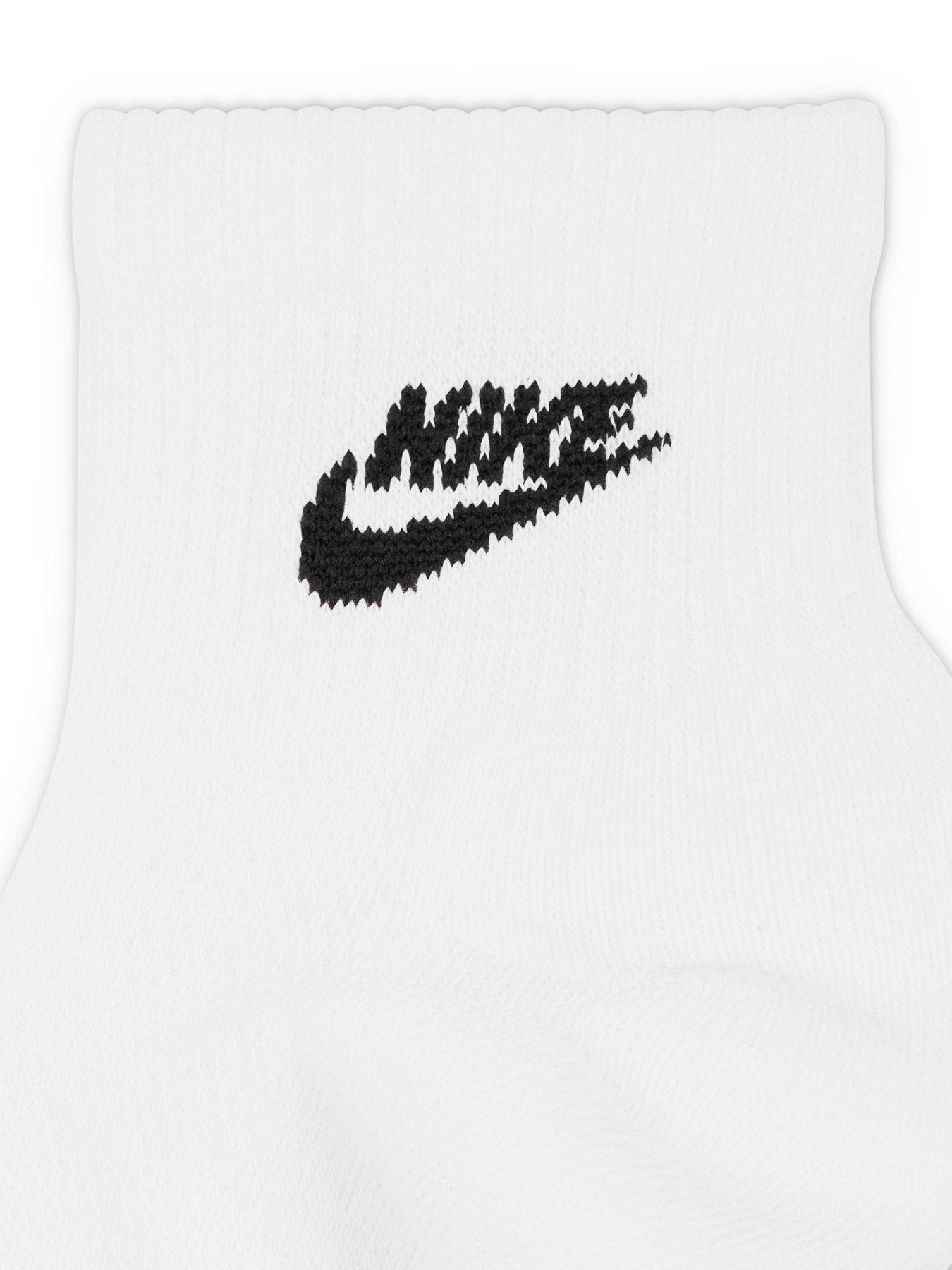 Image 4 of 4 of Nike Unisex Everyday Elevated Futura Ankle Socks 3 Pack - Multi