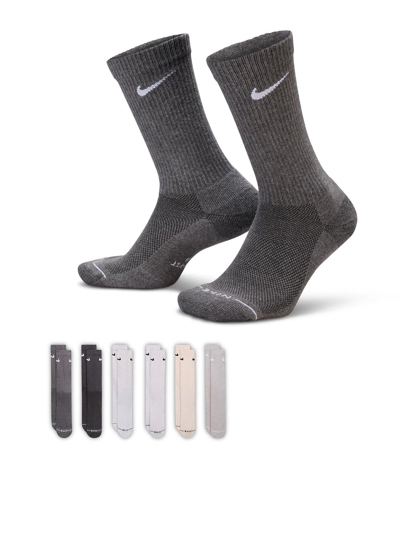 Nike Unisex Everyday Elevated Crew Socks 6 Pack - Multi