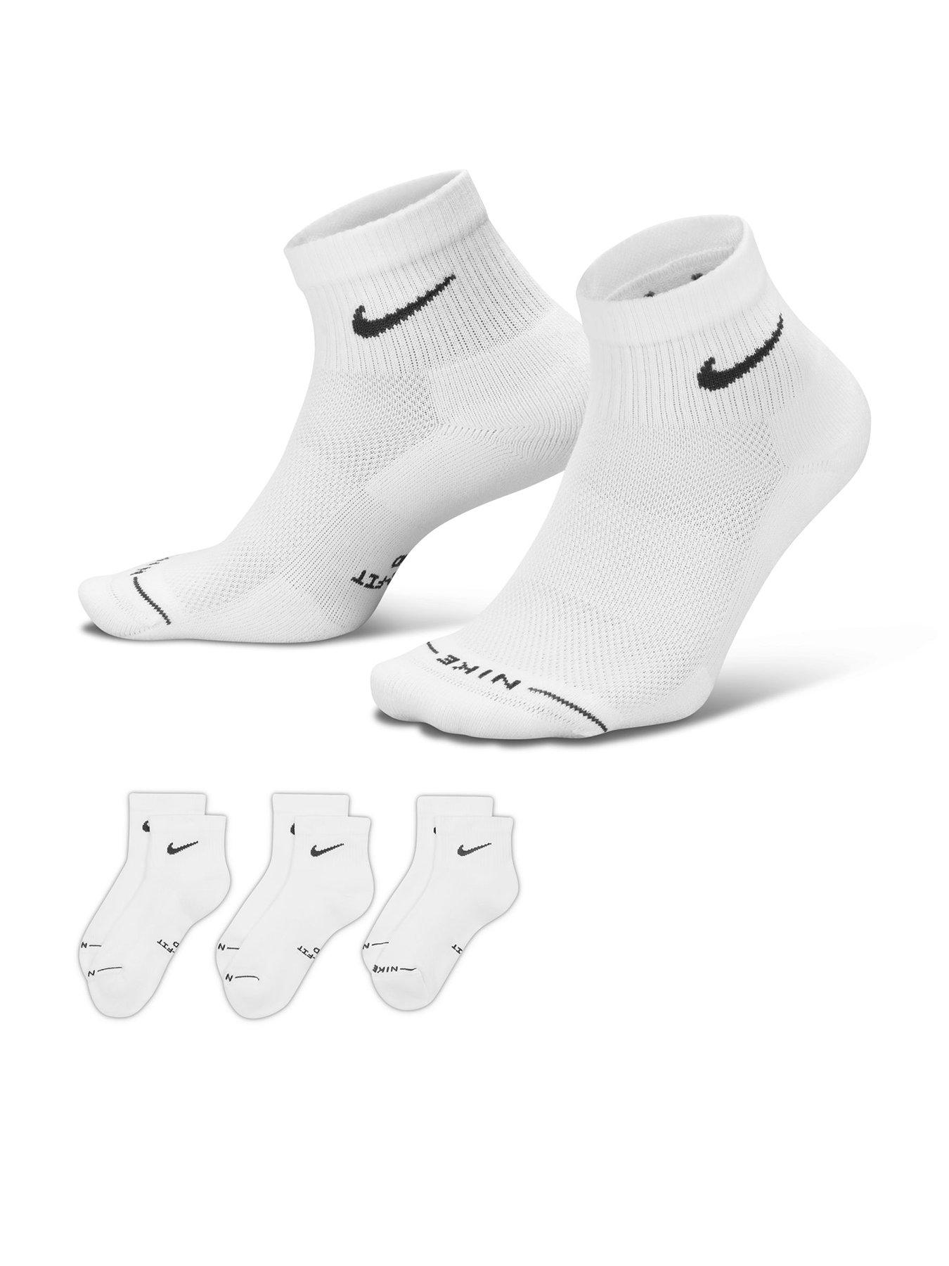 Nike Unisex Everyday Elevated Ankle Socks 3 Pack - Multi